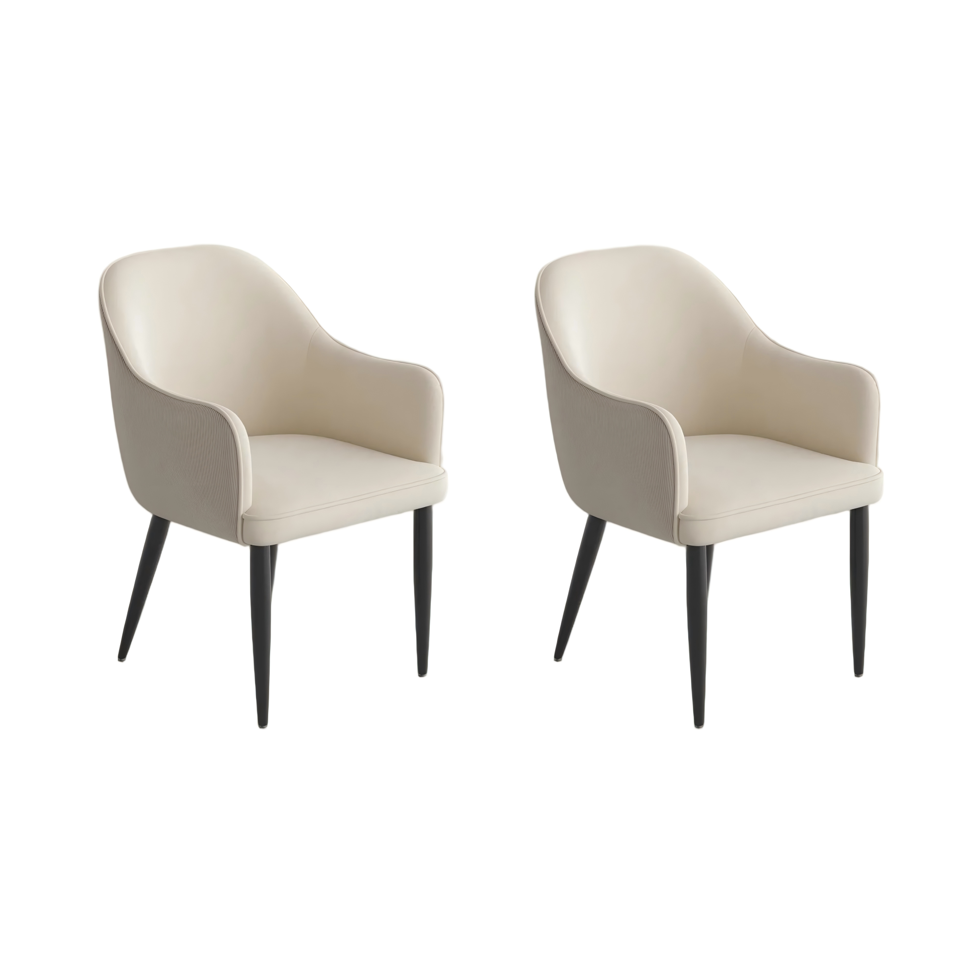 Modern Velvet Upholstered Dining Chairs Set of 2
