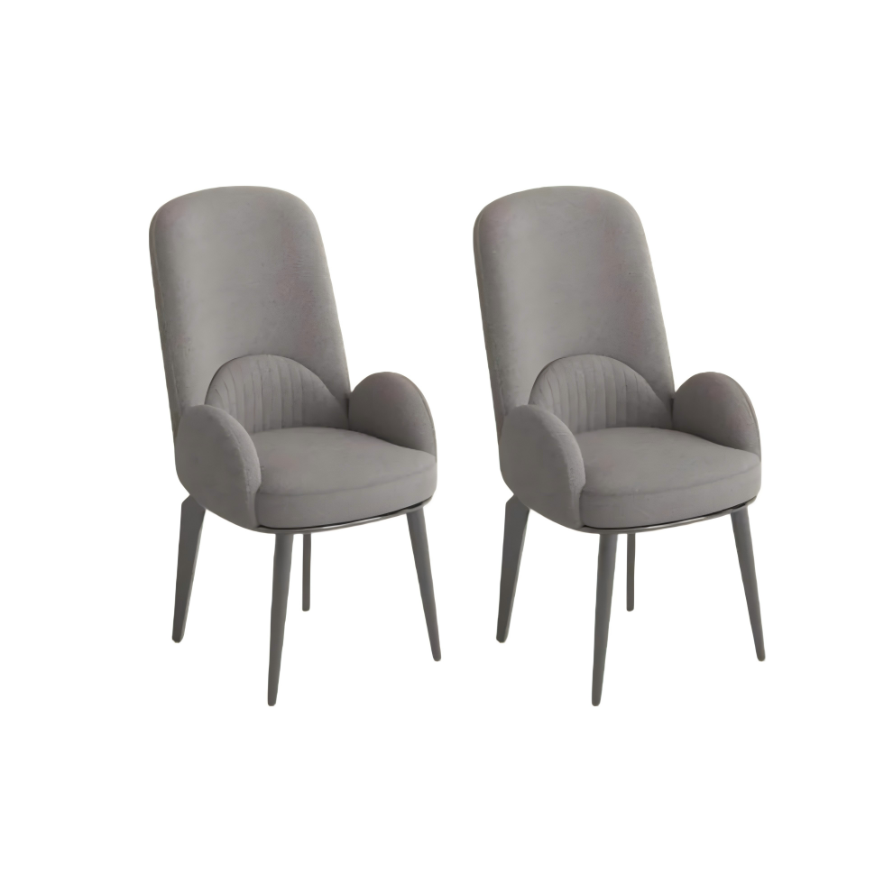 Modern Upholstered High Back Dining Chairs Set of 2 Modern Upholstered High Back Dining Chairs Set of 2