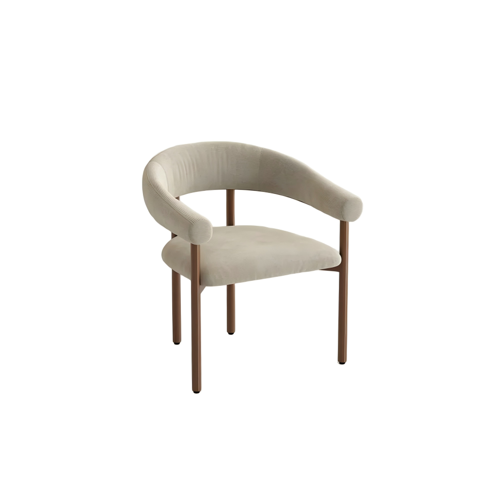 Modern Upholstered Armrest Dining Chair Modern Upholstered Armrest Dining Chair