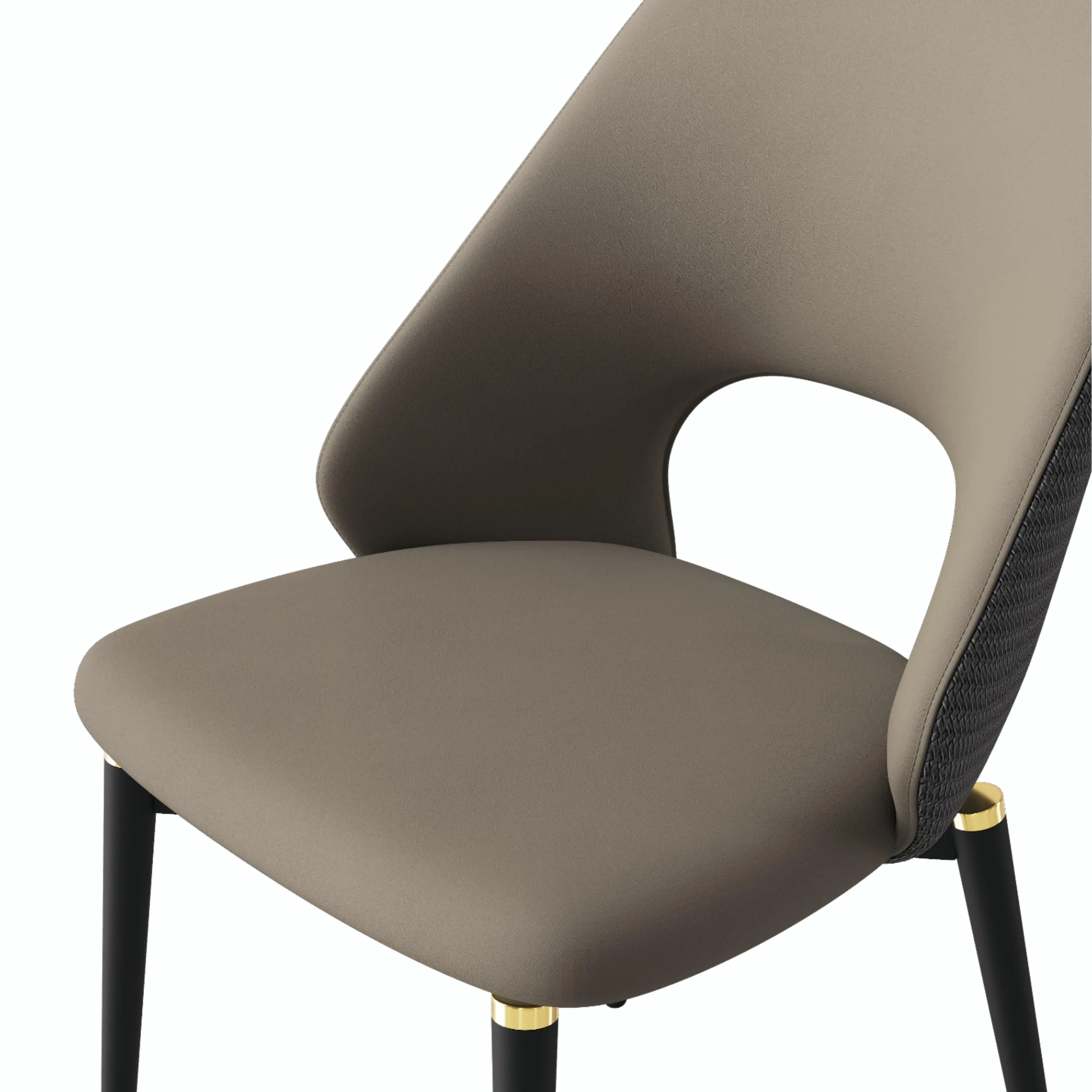 Modern Minimalist Faux Leather Dining Chairs