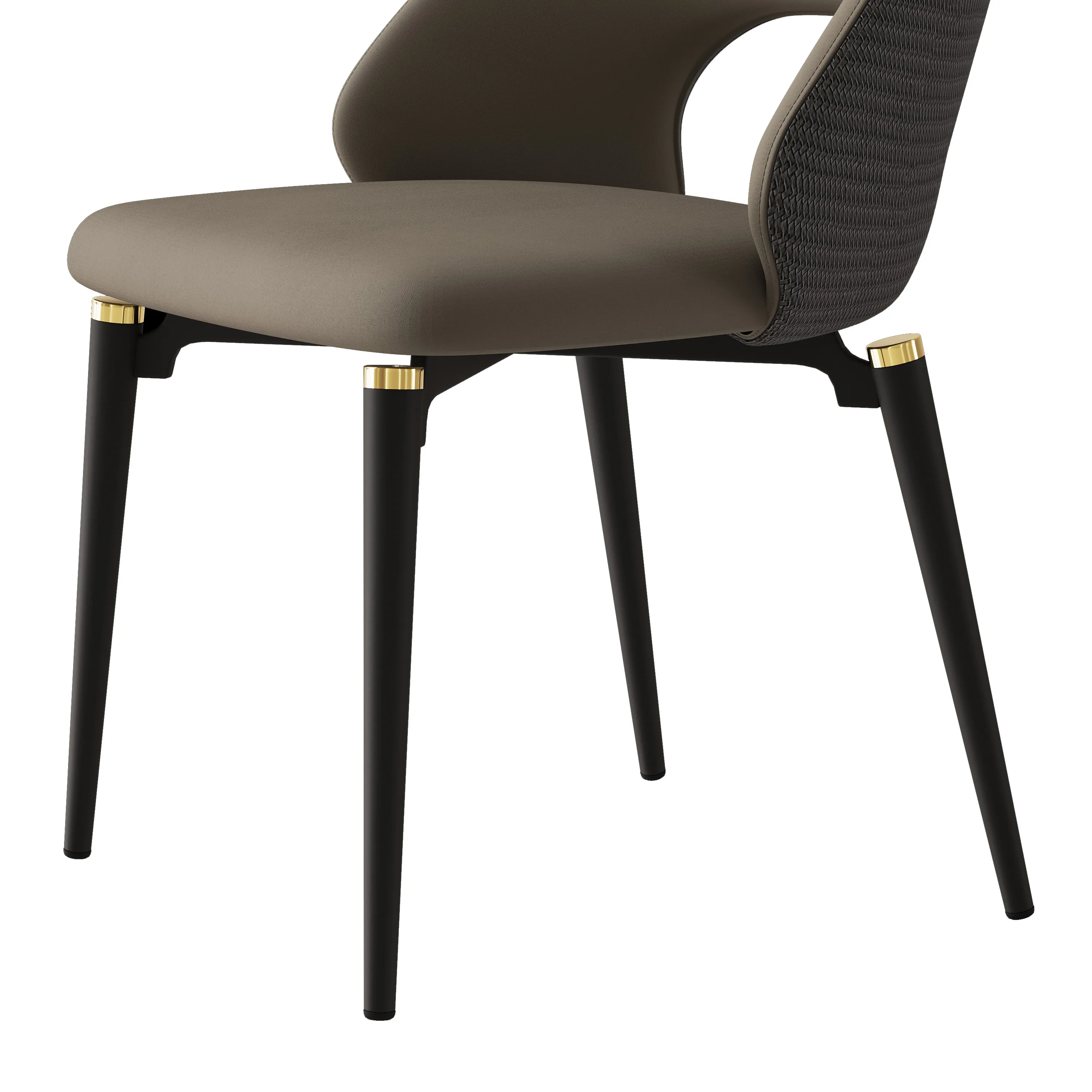 Modern Minimalist Faux Leather Dining Chairs