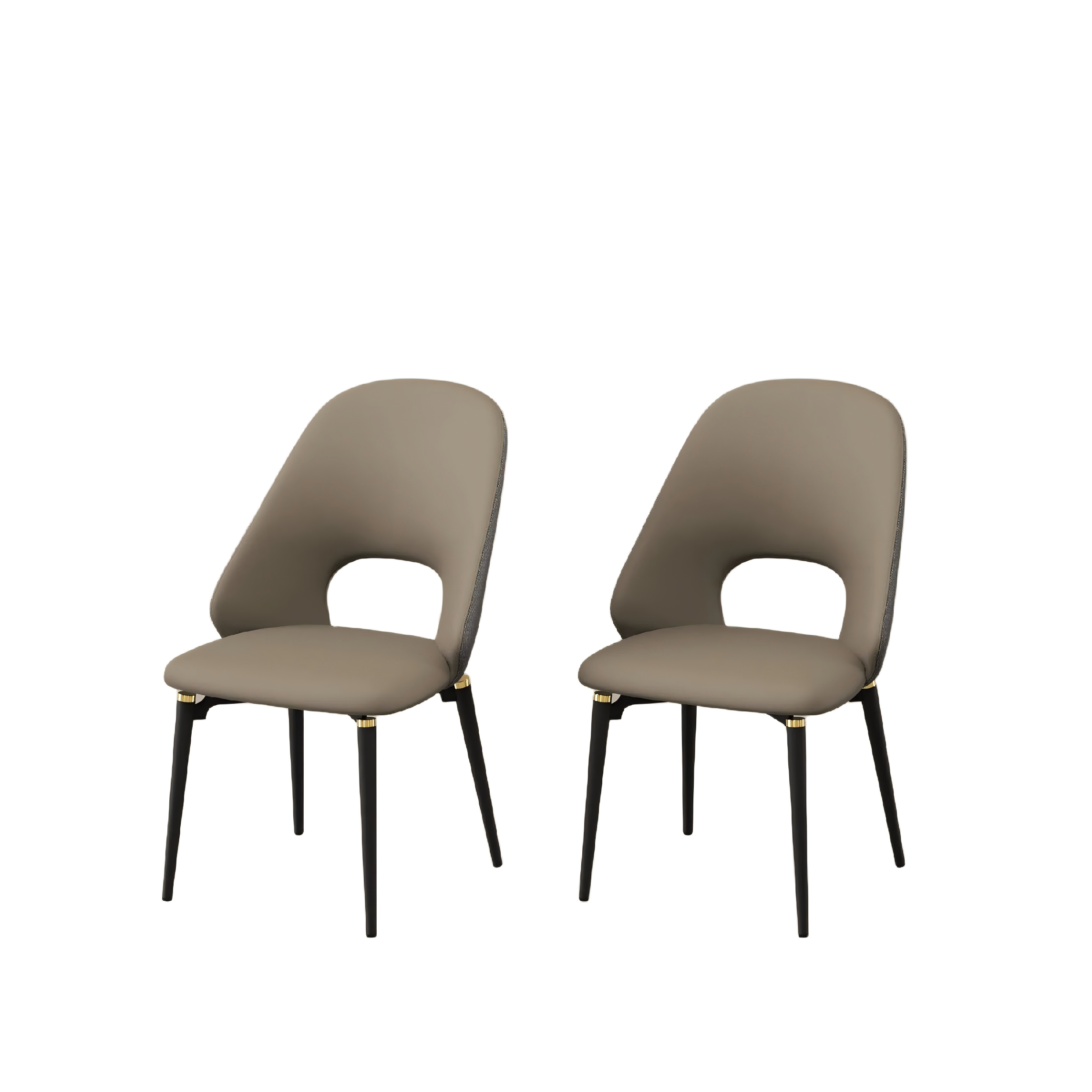 Modern Minimalist Faux Leather Dining Chairs