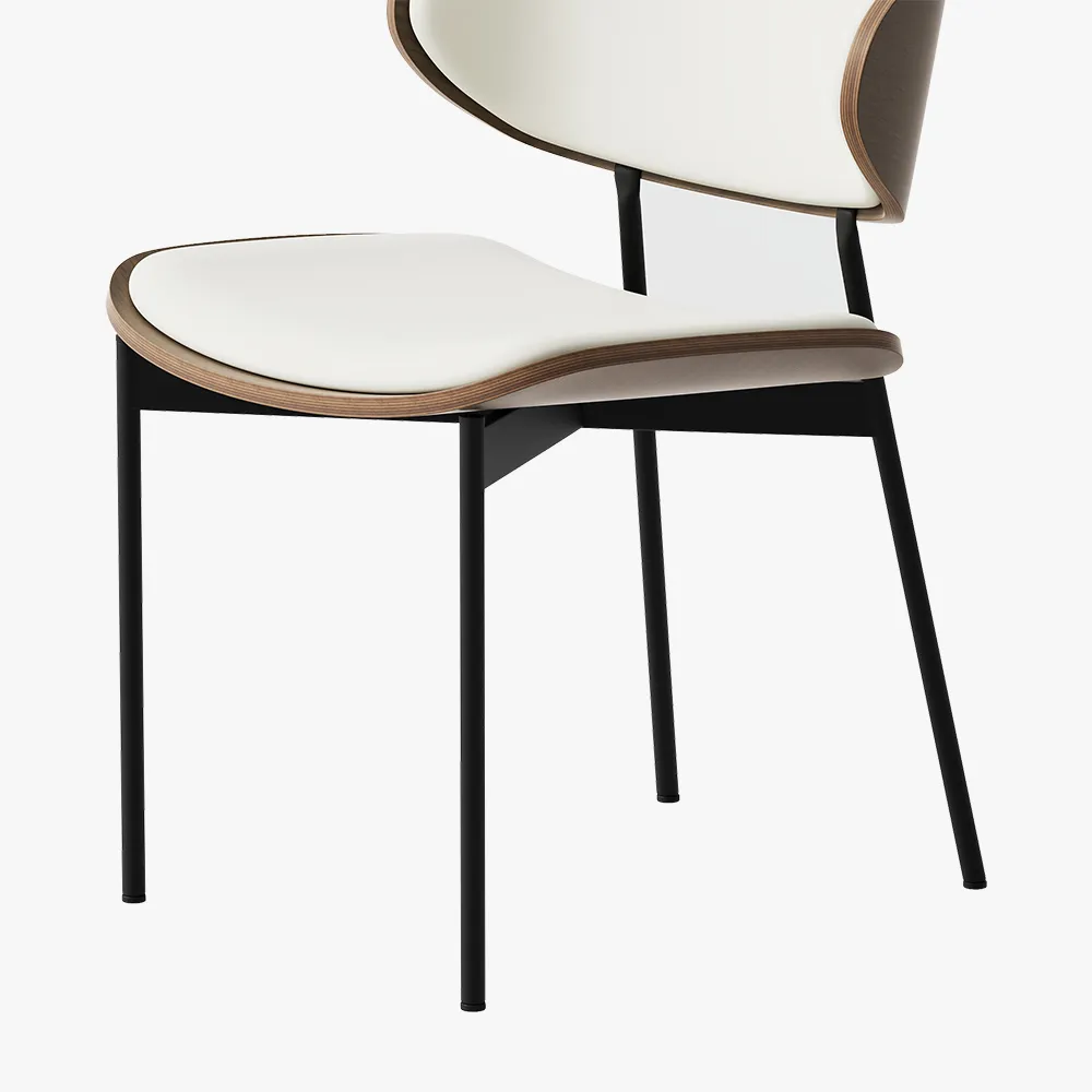 Modern Curved Back Leather Dining Chairs Modern Curved Back Leather Dining Chairs