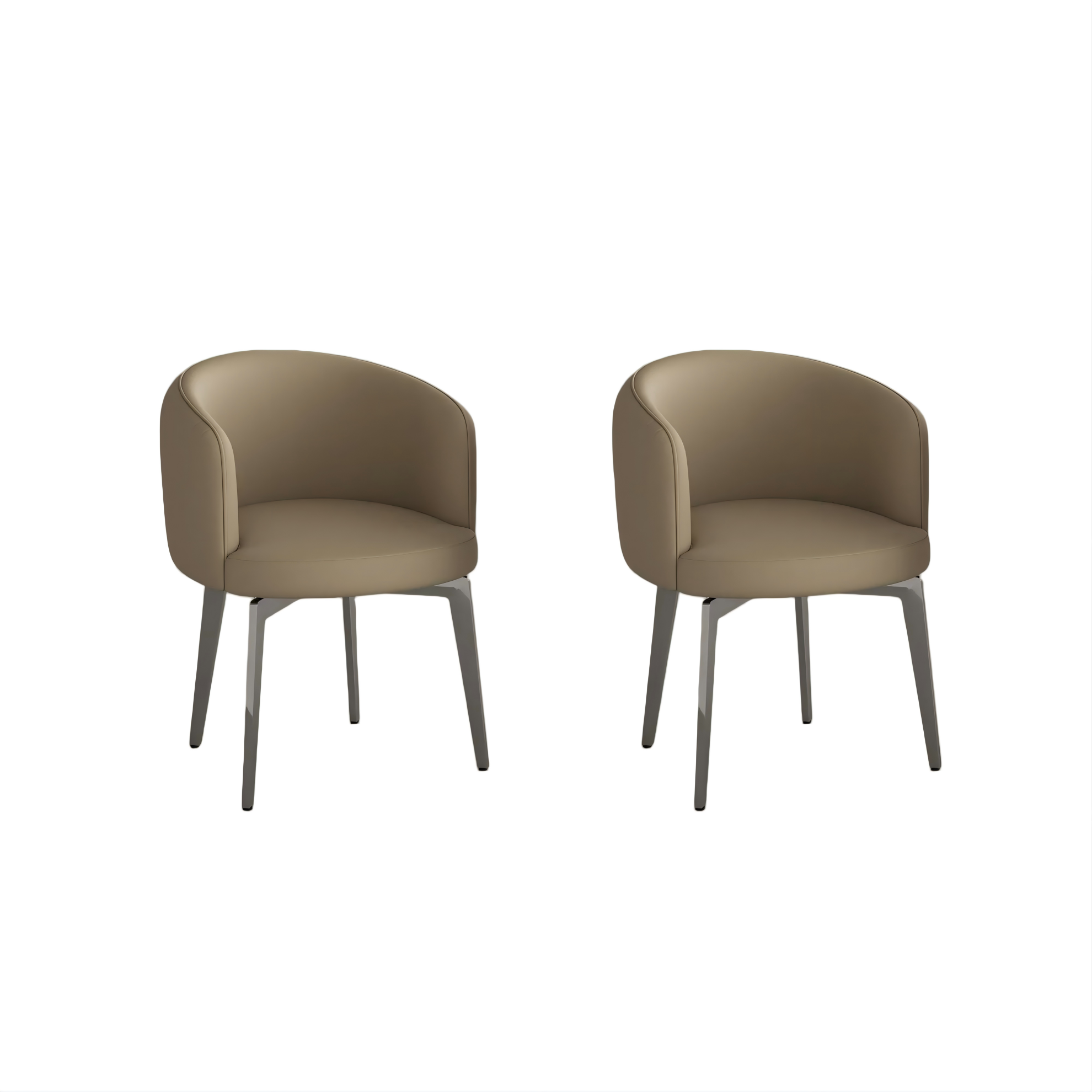 Modern Upholstered Barrel Dining Chairs