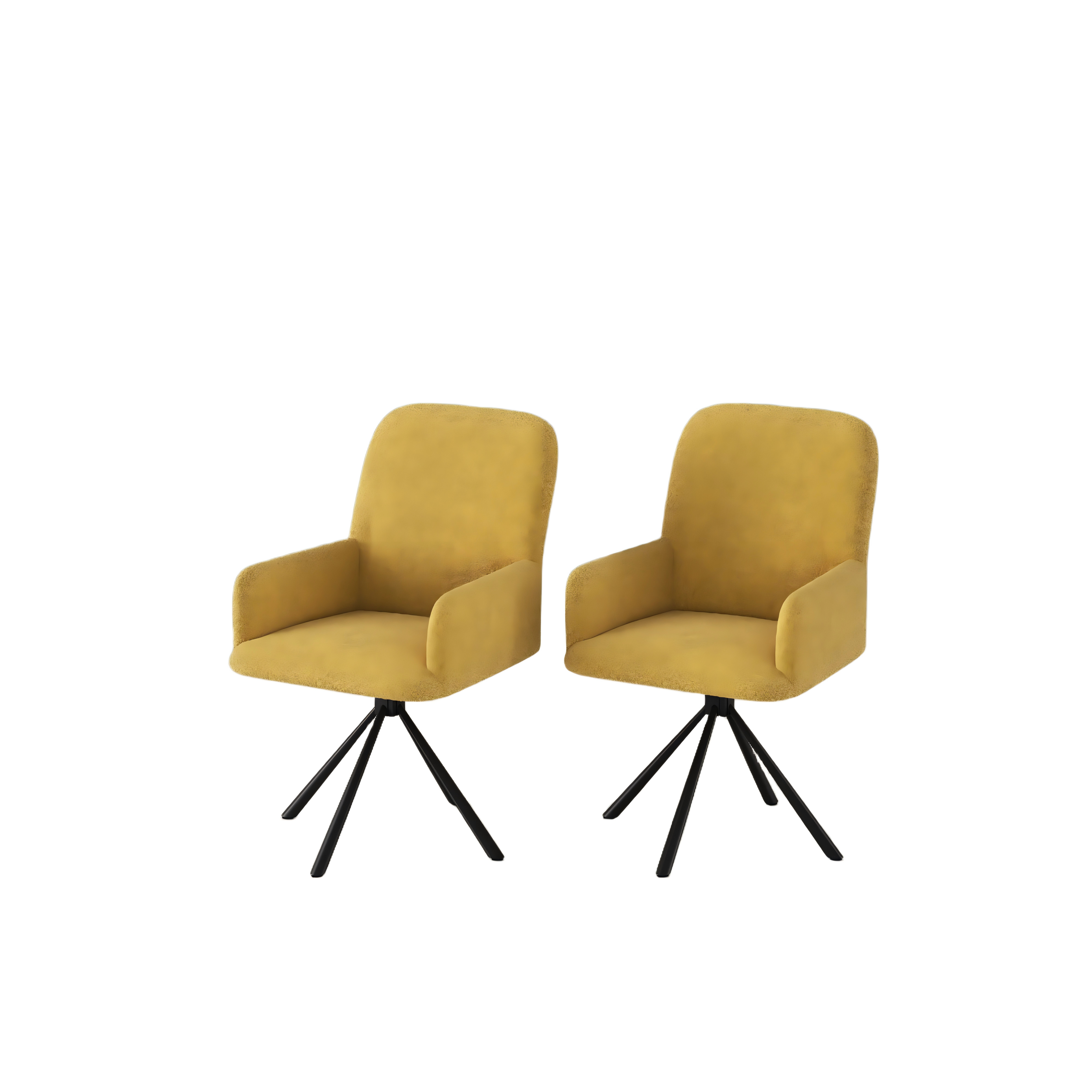 Modern Velvet Fabric Upholstered Dining Chairs