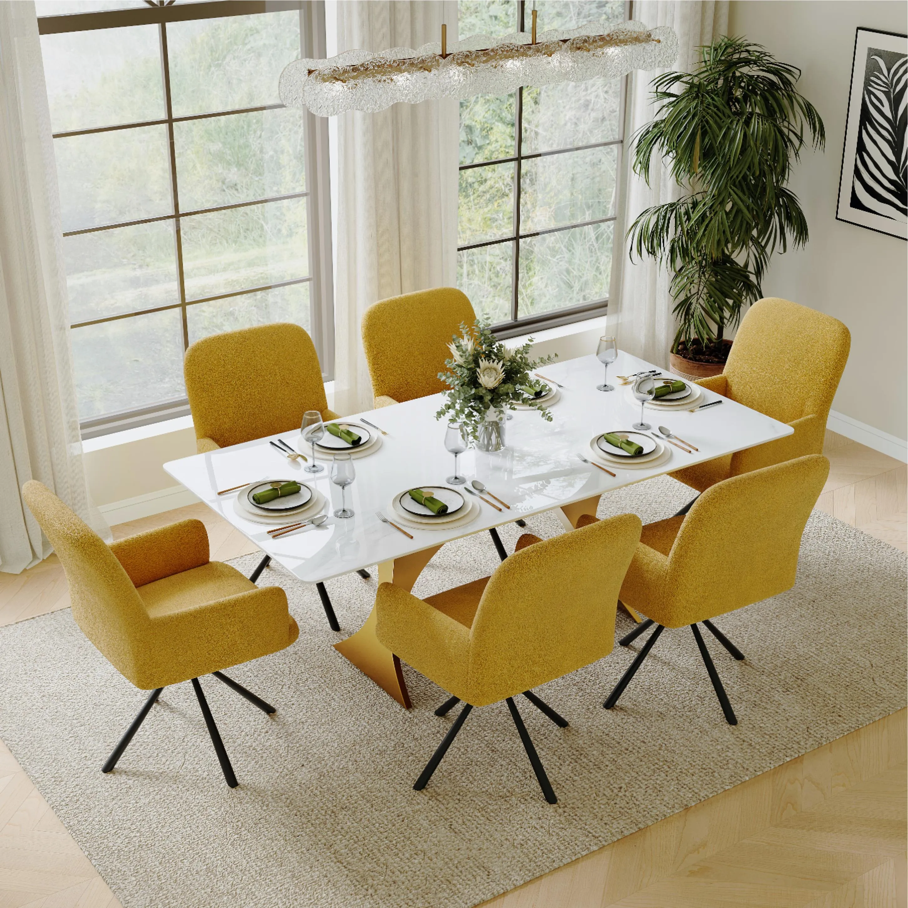 Modern Velvet Fabric Upholstered Dining Chairs Modern Velvet Fabric Upholstered Dining Chairs