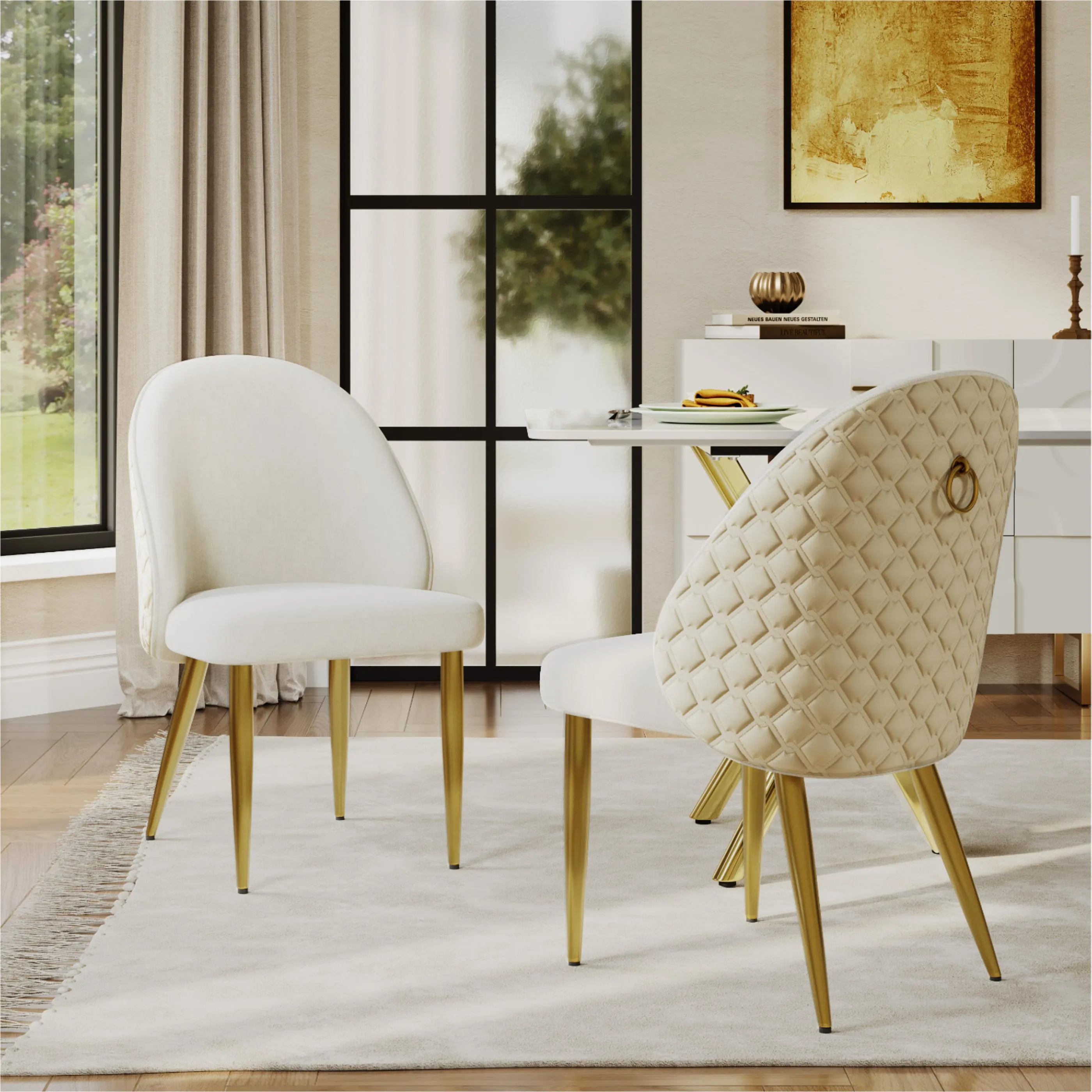 Modern Upholstered Velvet Dining Chairs