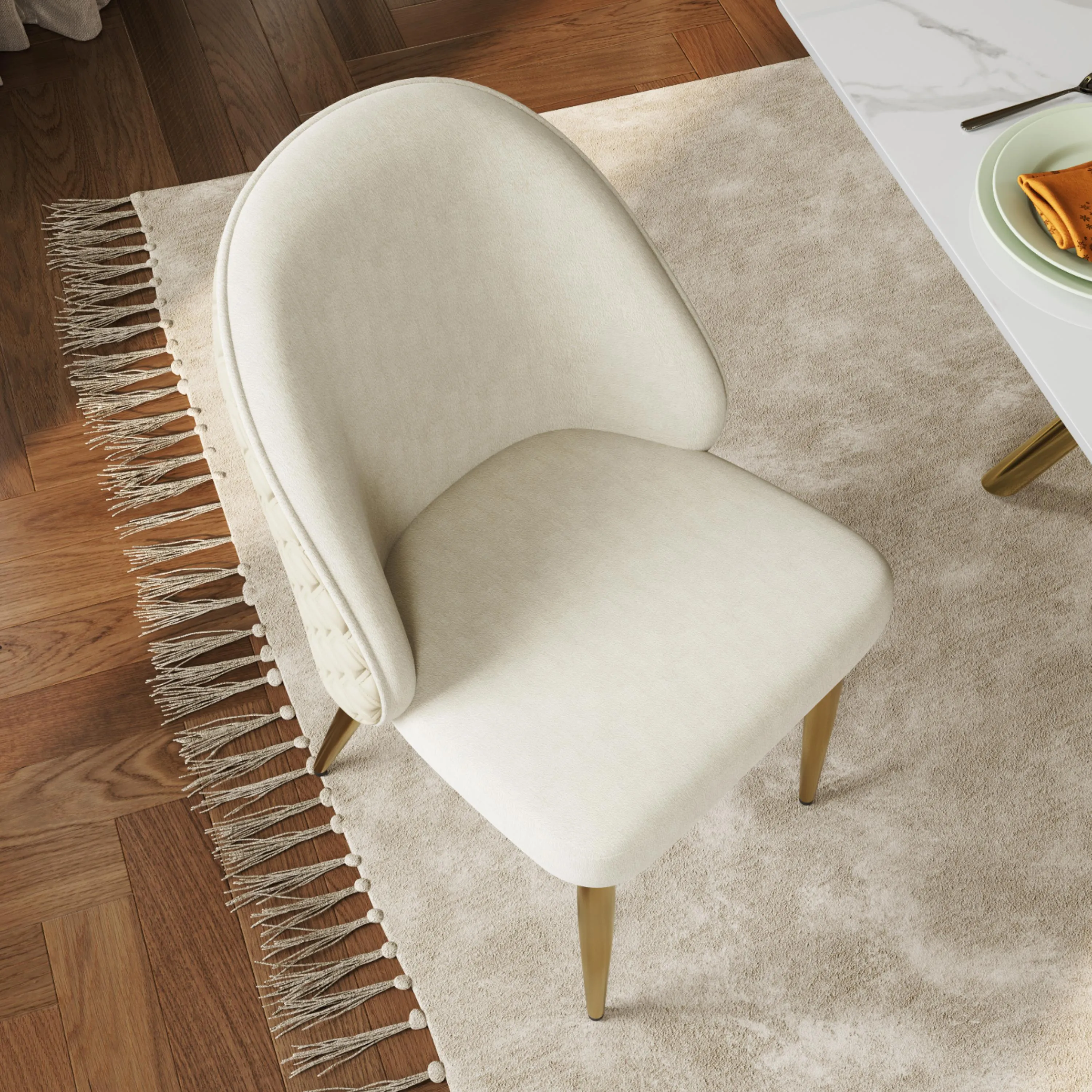 Modern Upholstered Velvet Dining Chairs