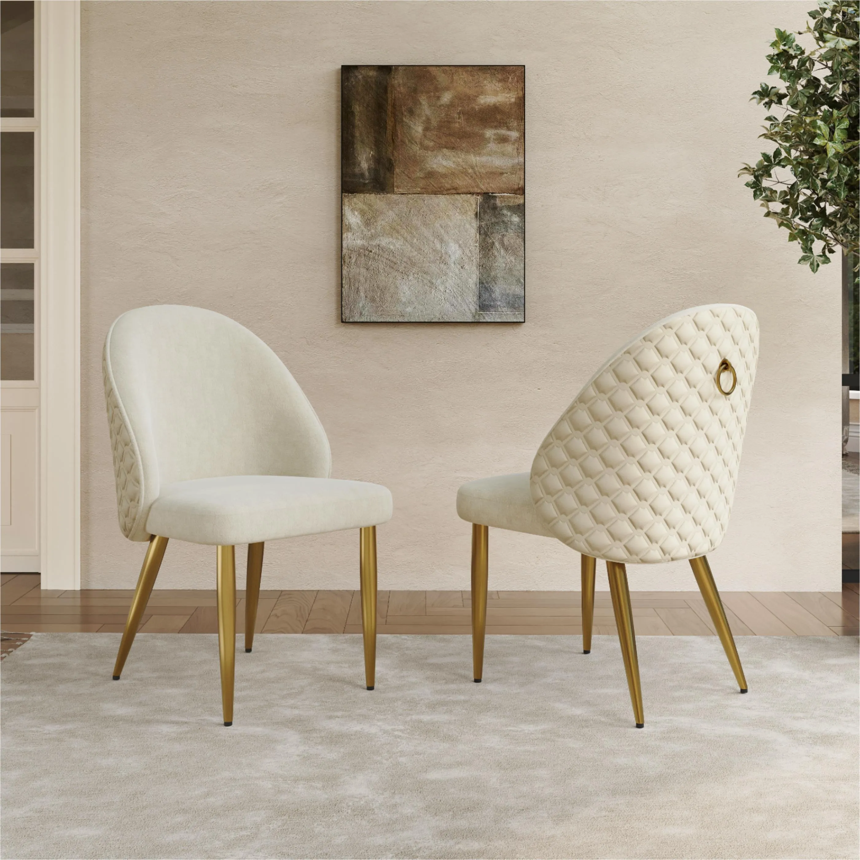 Modern Upholstered Velvet Dining Chairs