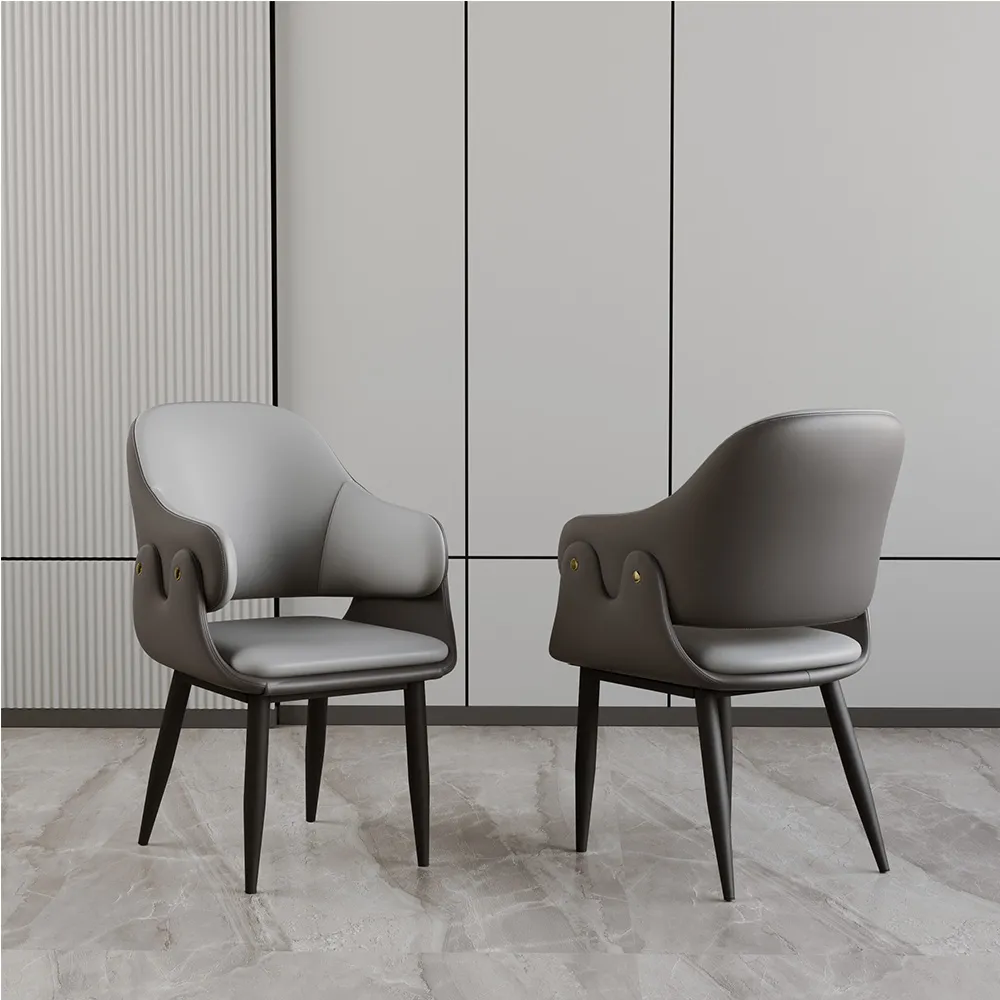 Contemporary Faux Leather Dining Chairs