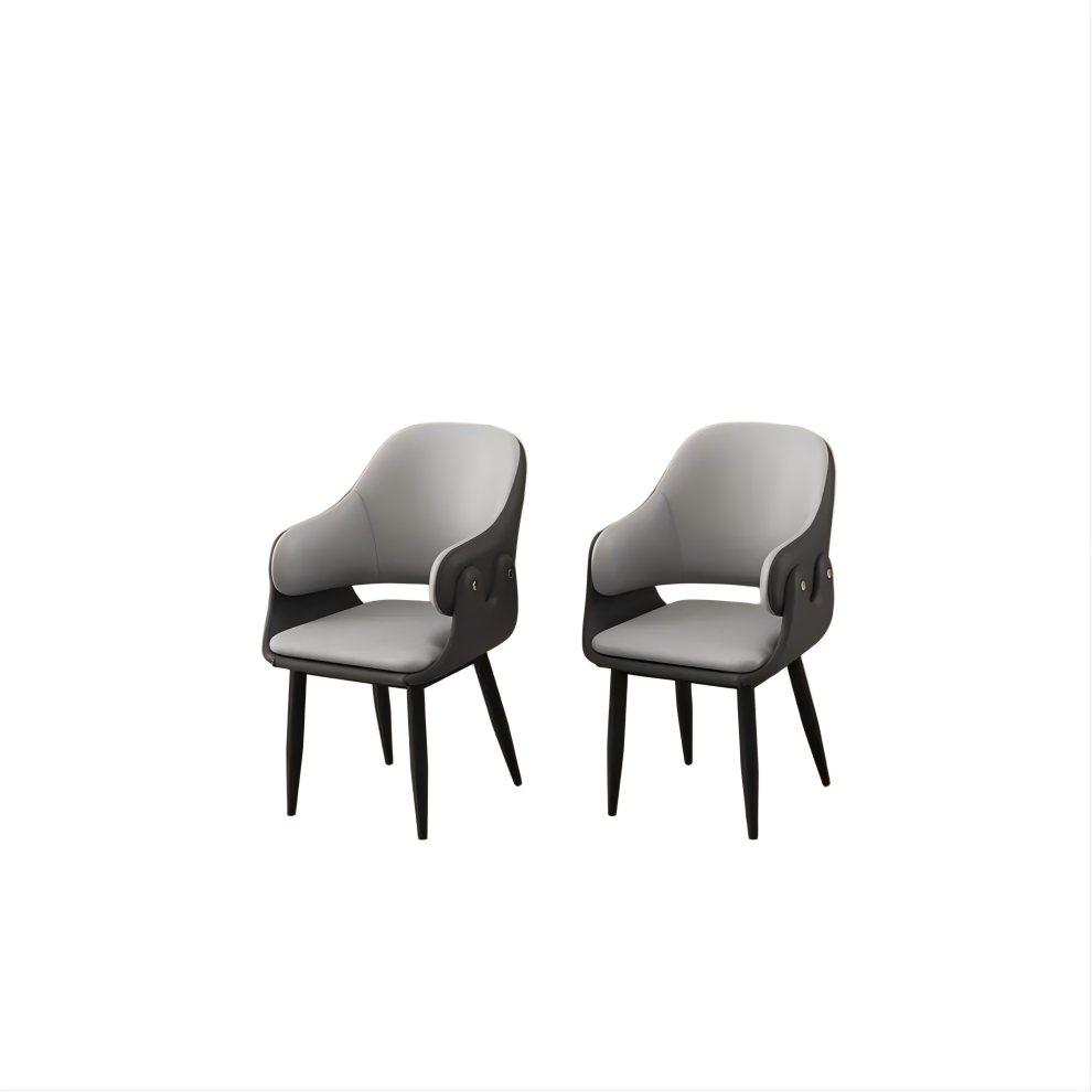 Contemporary Faux Leather Dining Chairs