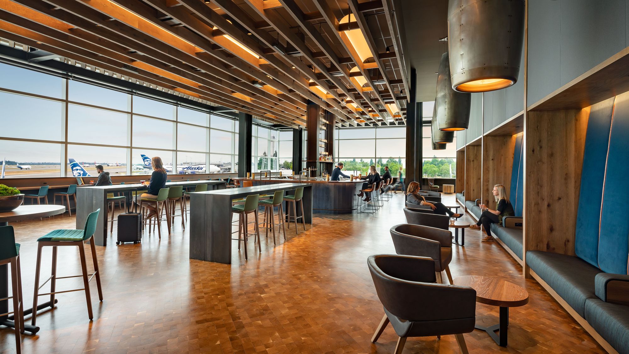 flagship lounge of Alaska Airlines-Daviana Group flagship lounge of Alaska Airlines-Daviana Group