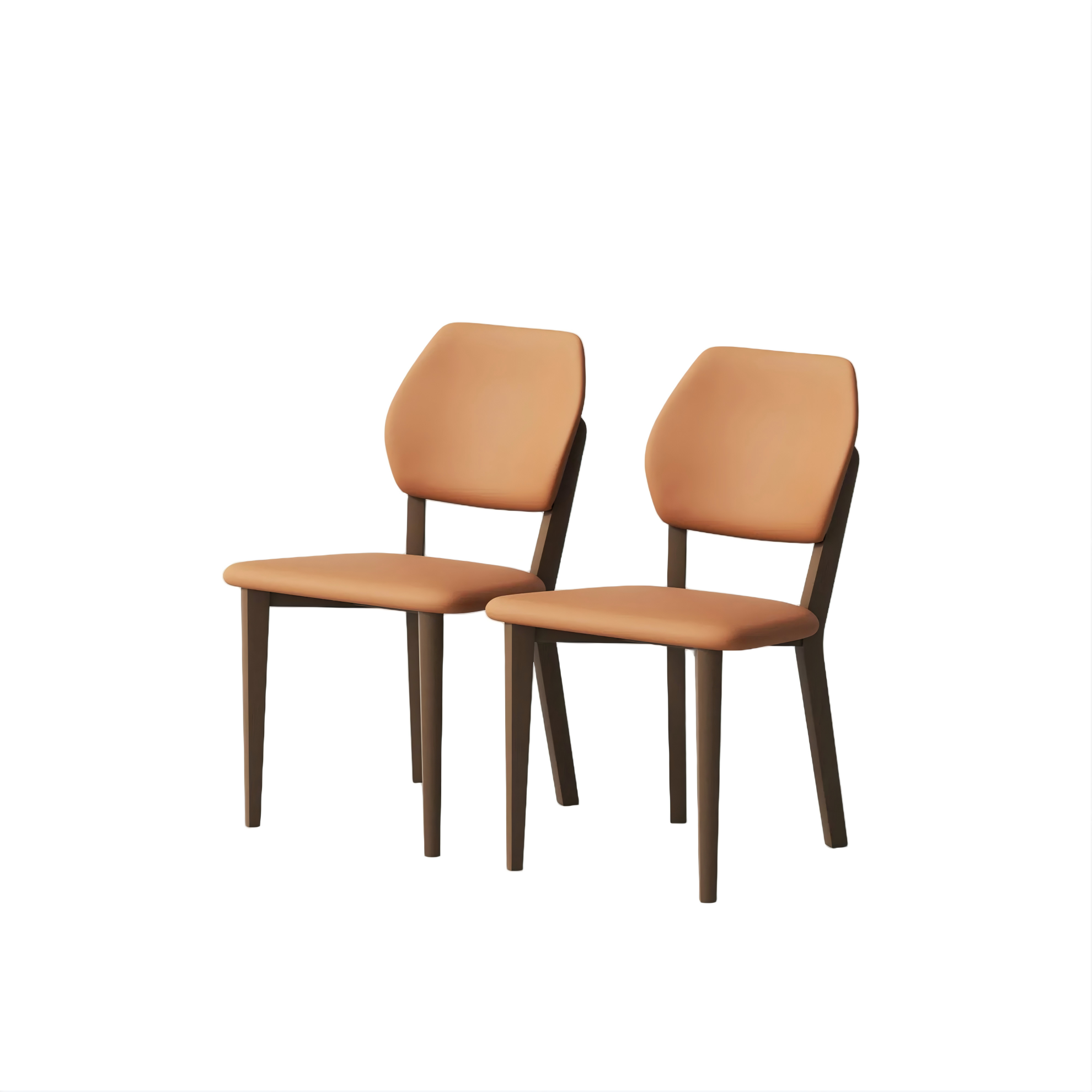 Mid-Century Modern Walnut Wood Dining Chair