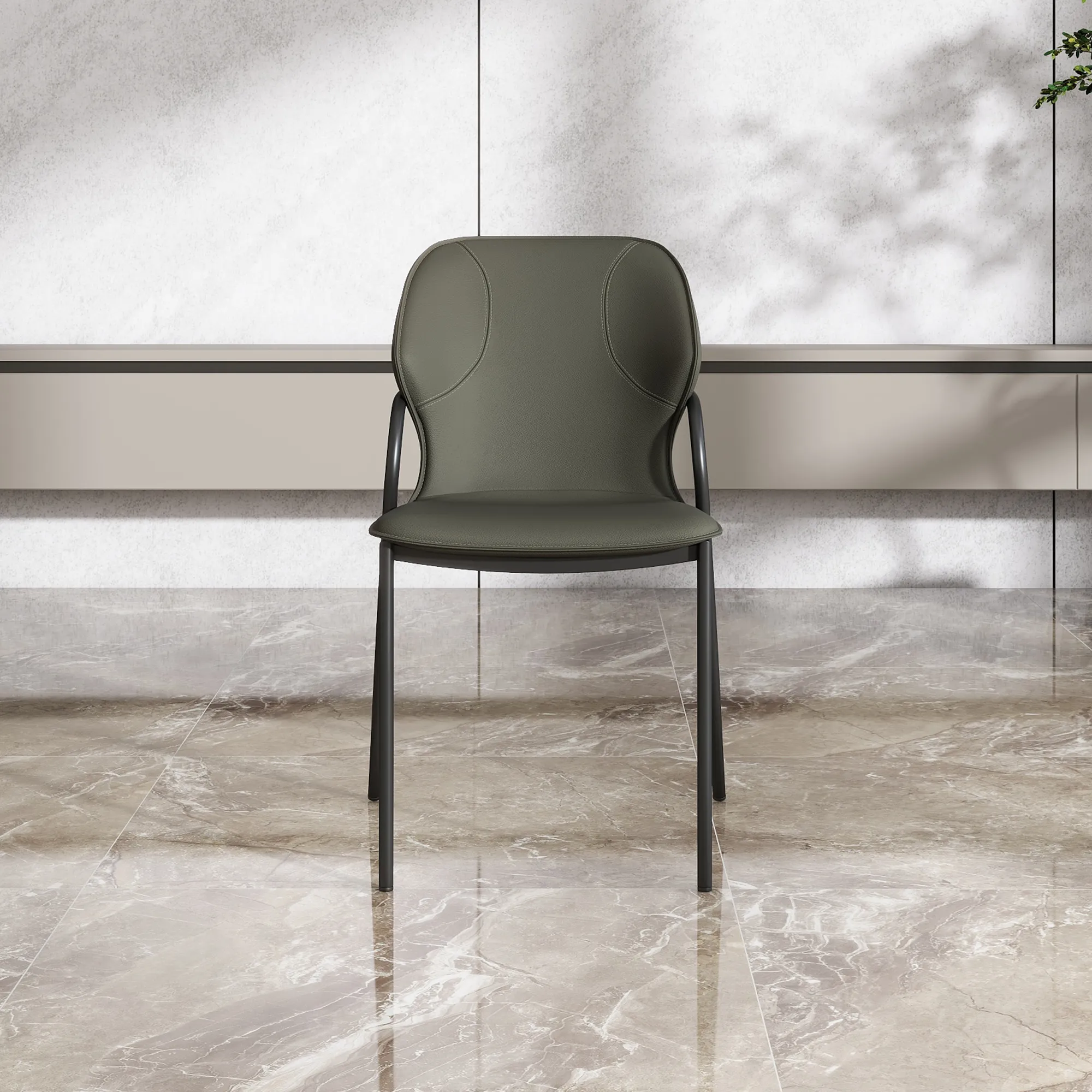 Contemporary Gray Wingback Dining Chairs Contemporary Gray Wingback Dining Chairs