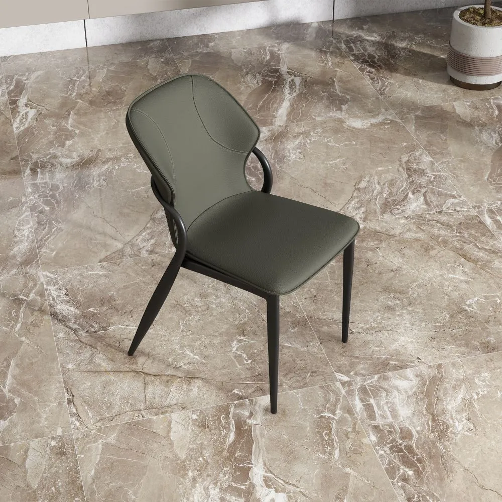 Contemporary Gray Wingback Dining Chairs Contemporary Gray Wingback Dining Chairs