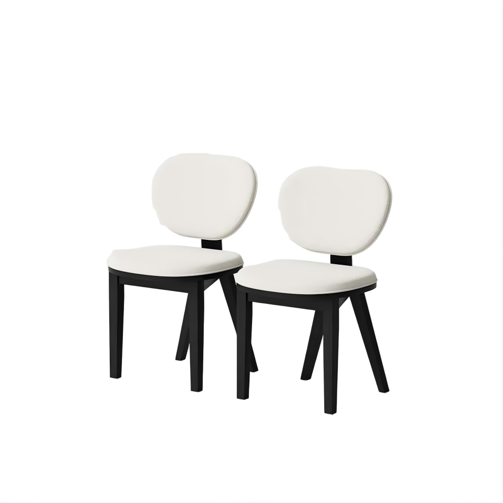 Mid-Century Modern Upholstered Linen Dining Chair