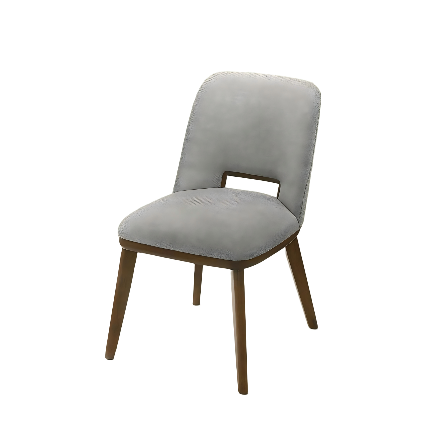 Mid-Century Modern Upholstered Wood Dining Chairs