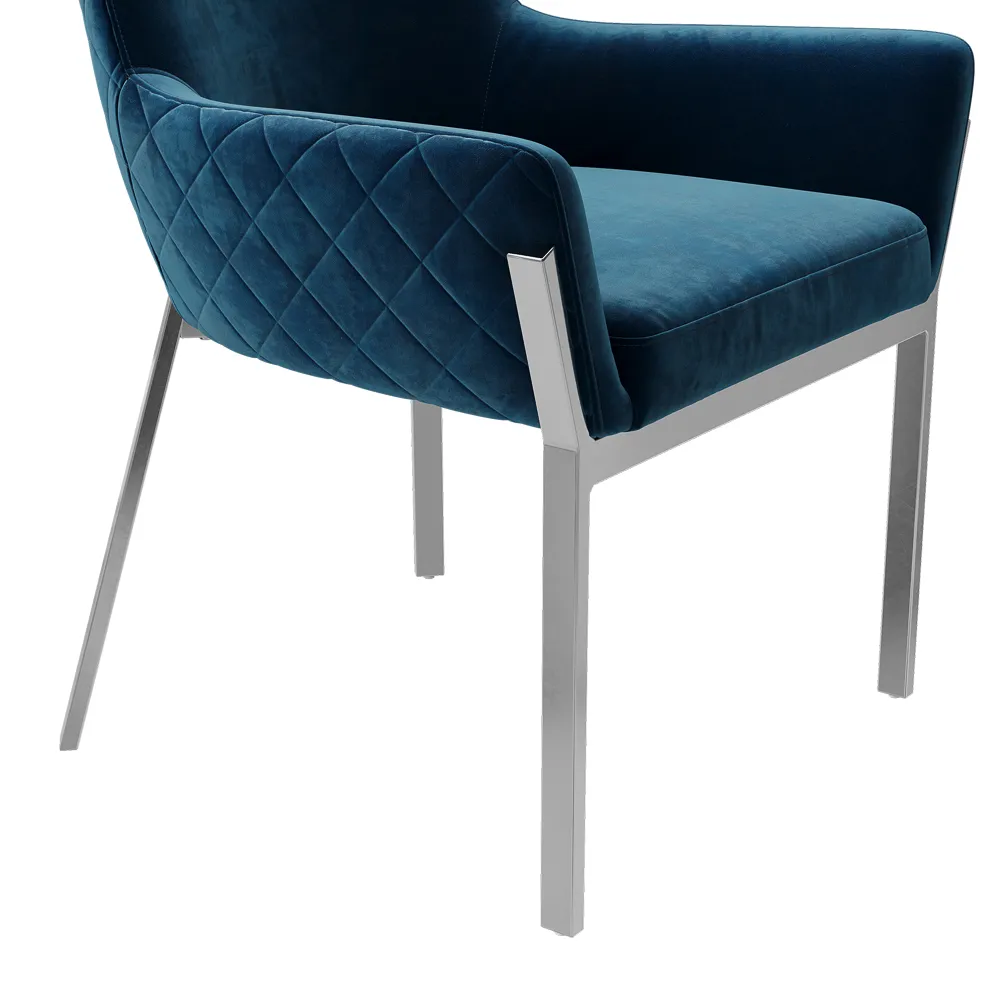 Contemporary Blue Velvet Dining Chairs Contemporary Blue Velvet Dining Chairs
