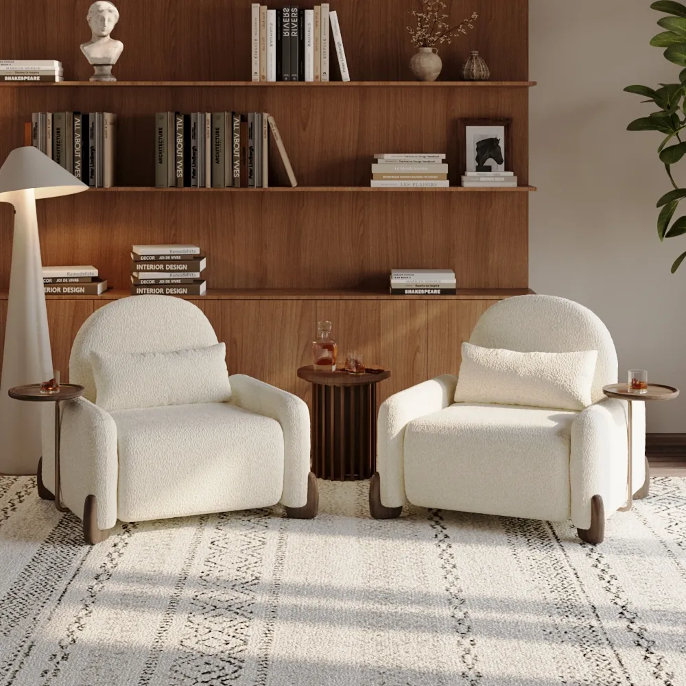 Convertible Sofa Bed with Manual Recliner & Side Tray Convertible Sofa Bed with Manual Recliner & Side Tray