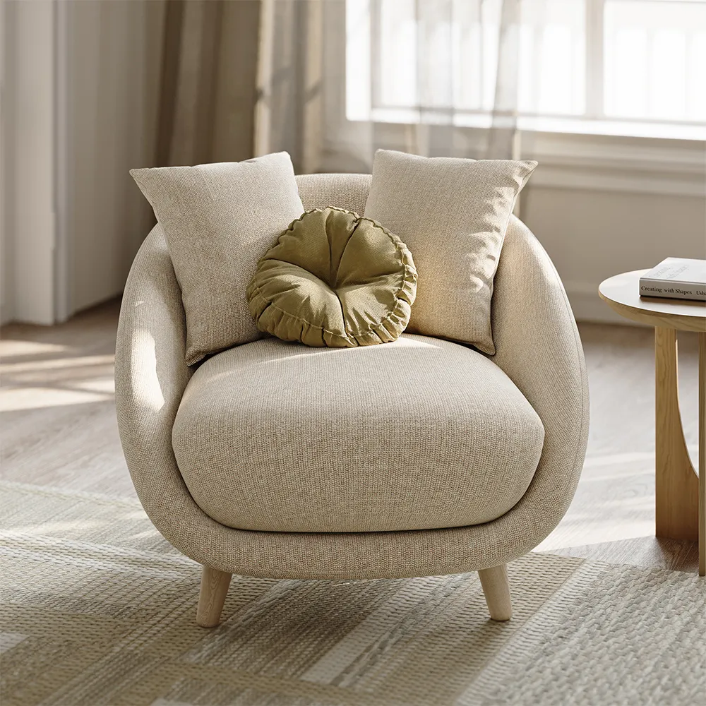 Minimalist Round Accent Chair Minimalist Round Accent Chair