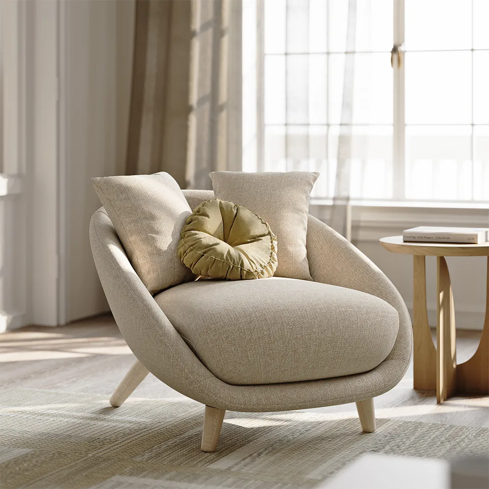 Minimalist Round Accent Chair Minimalist Round Accent Chair