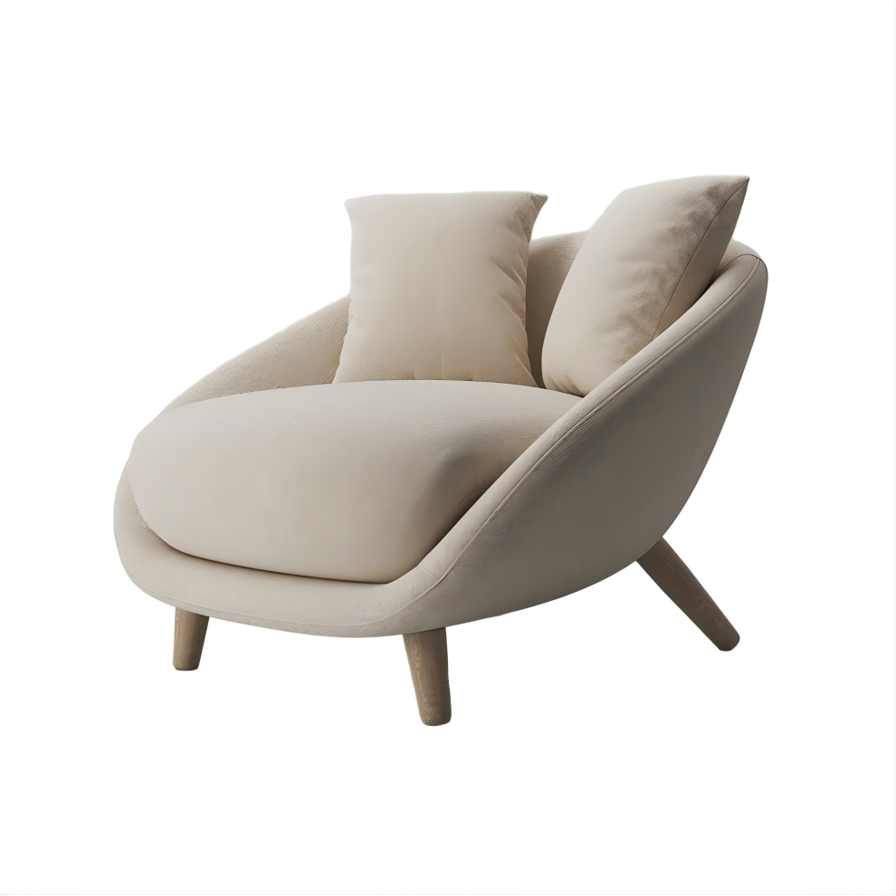 Minimalist Round Accent Chair Minimalist Round Accent Chair