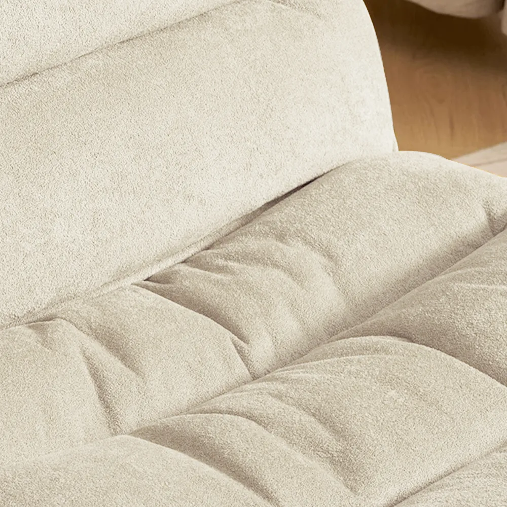 2026042406443935 Modern Beige Armless Swivel Rocking Recliner