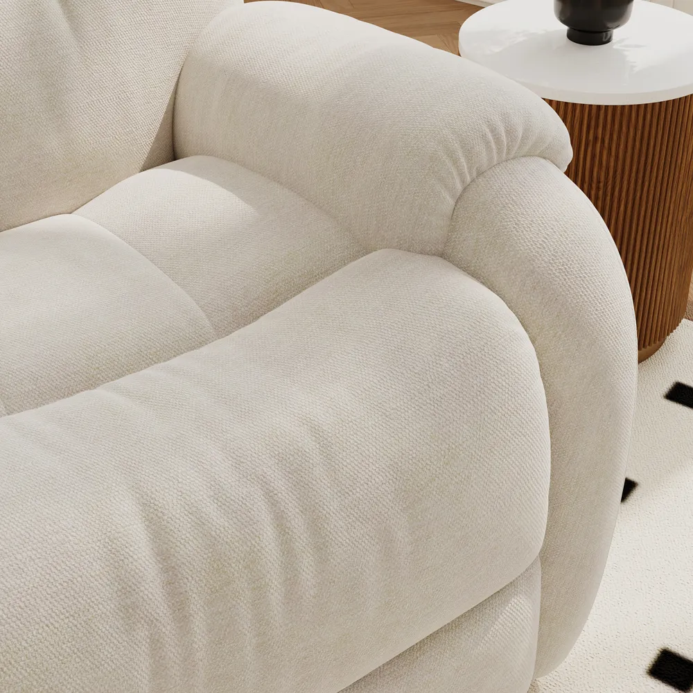 Plush Upholstered Swivel Rocker Recliner Plush Upholstered Swivel Rocker Recliner