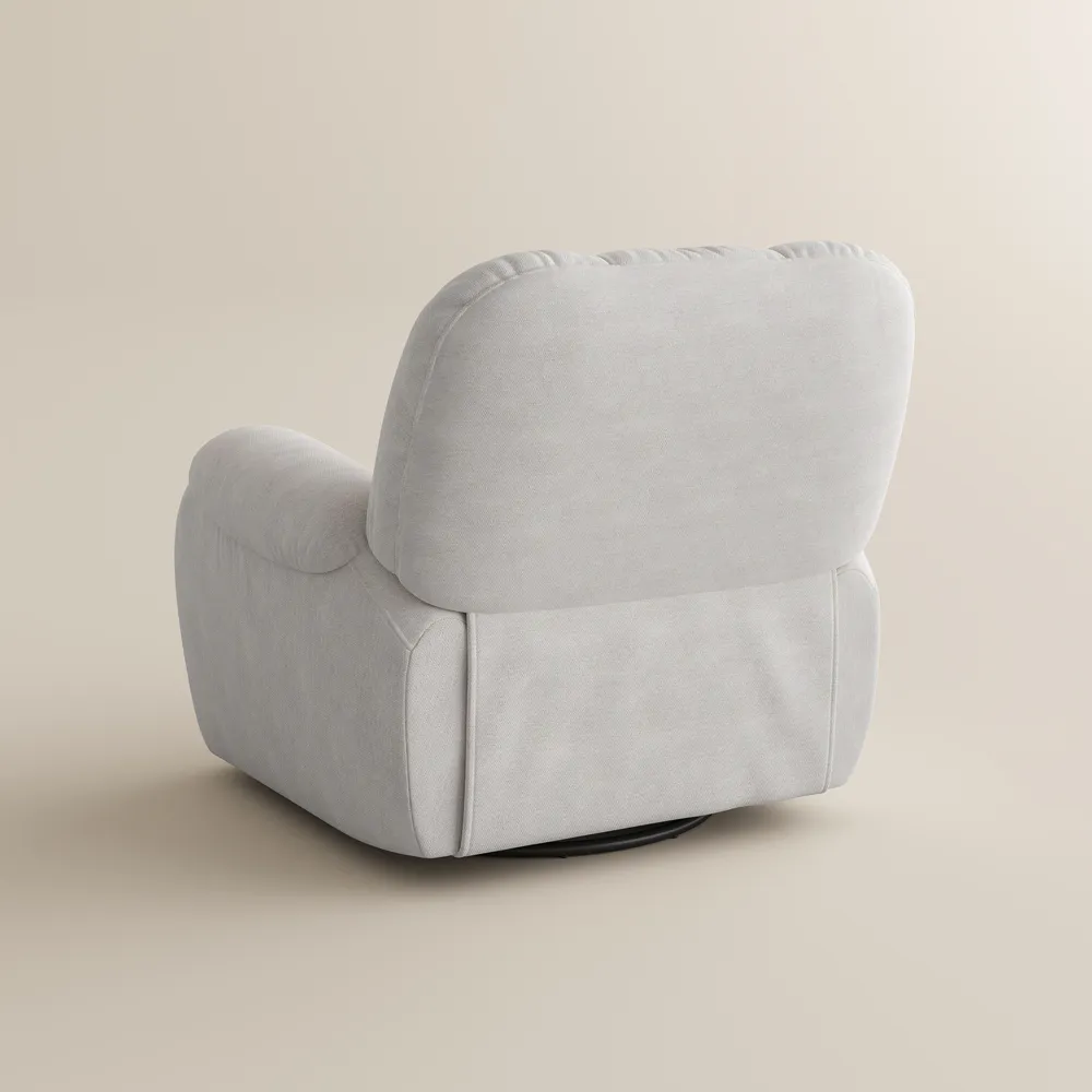Plush Upholstered Swivel Rocker Recliner Plush Upholstered Swivel Rocker Recliner
