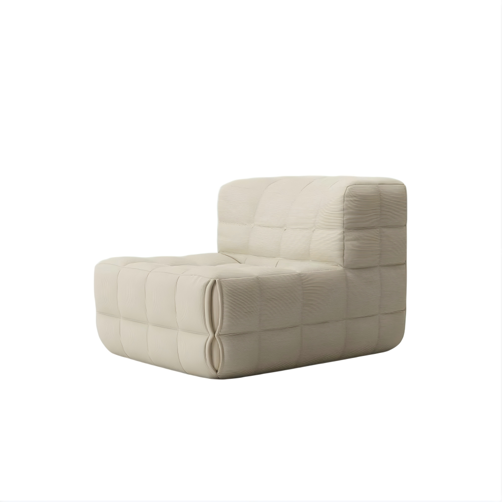 Modern Minimalist Corduroy Single Seat Sofa