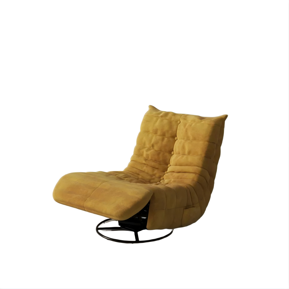 Modern Yellow Lounge Chair with Rocking