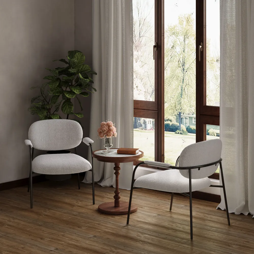 Modern Beige Velvet Lounge Chair Modern Beige Velvet Lounge Chair