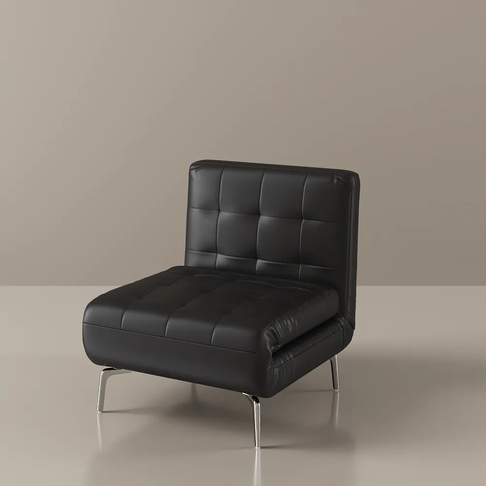 2026042408260878 Black Faux Leather Sofa Bed