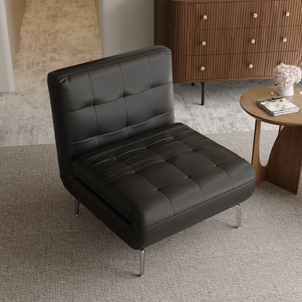 Black Faux Leather Sofa Bed Black Faux Leather Sofa Bed