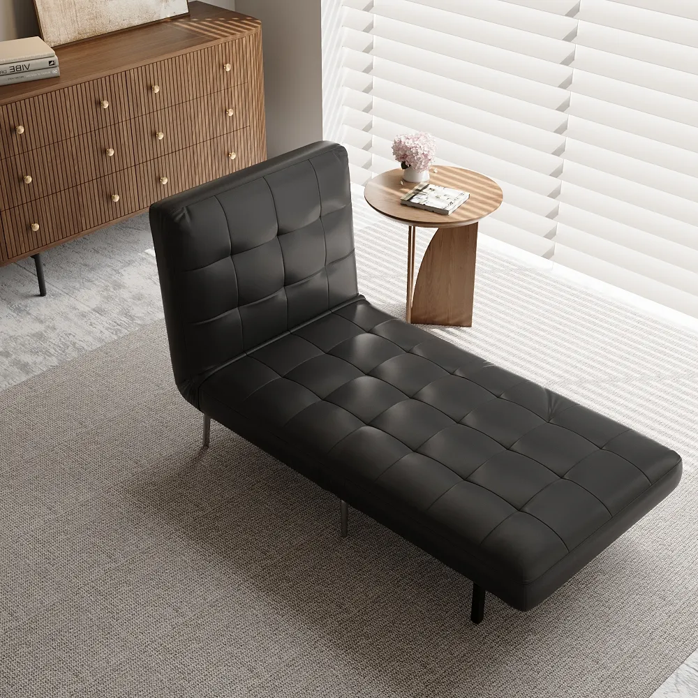 Black Faux Leather Sofa Bed Black Faux Leather Sofa Bed