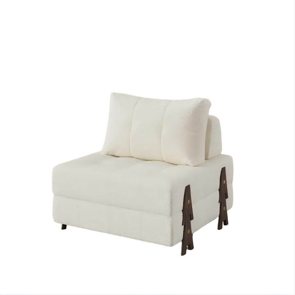 Mid-Century Modern Sofa Bed with Adjustable Backrest