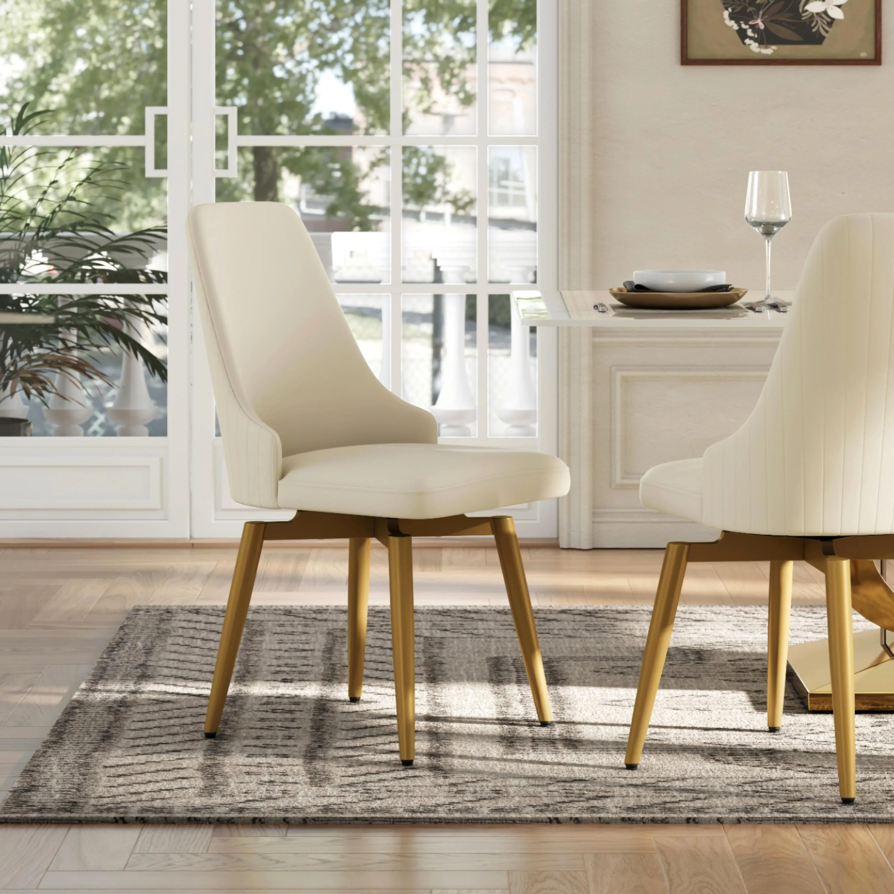 Modern Swivel Upholstered Dining Chairs Modern Swivel Upholstered Dining Chairs