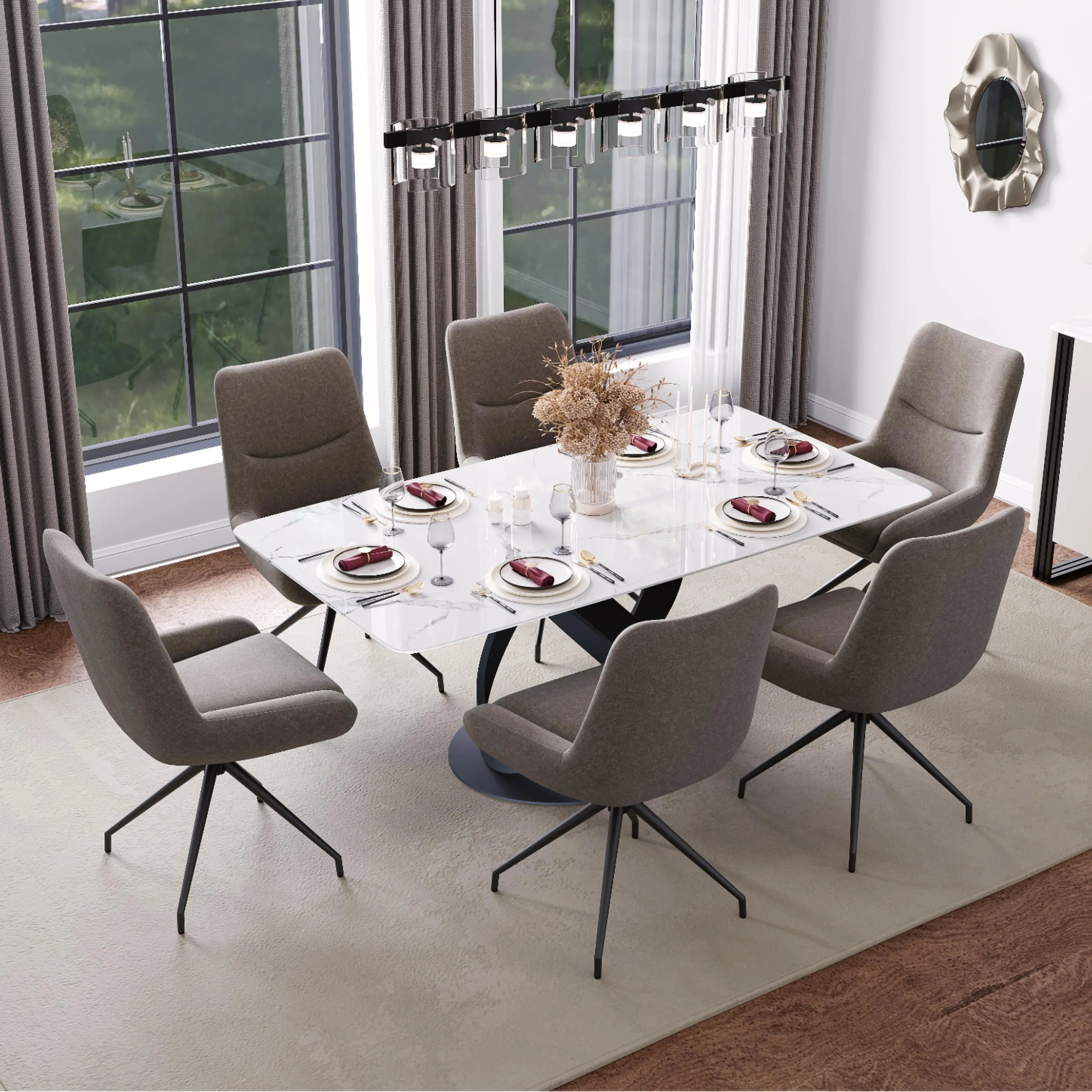 202604270Modern Swivel Upholstered Dining Chairs2111831 Modern Swivel Upholstered Dining Chairs