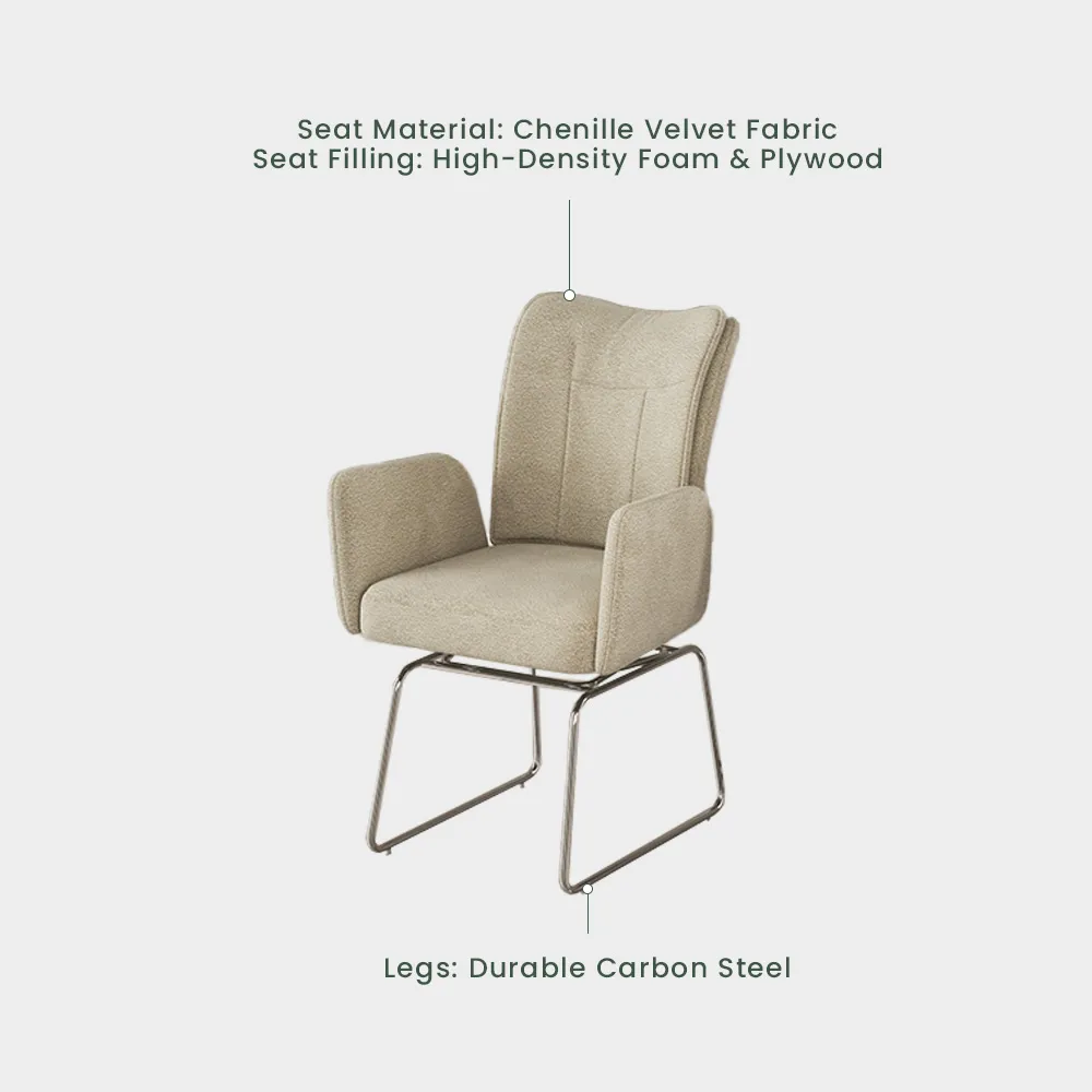 202604270232Modern Chenille Fabric Dining Chairs 2678 Modern Chenille Fabric Dining Chairs