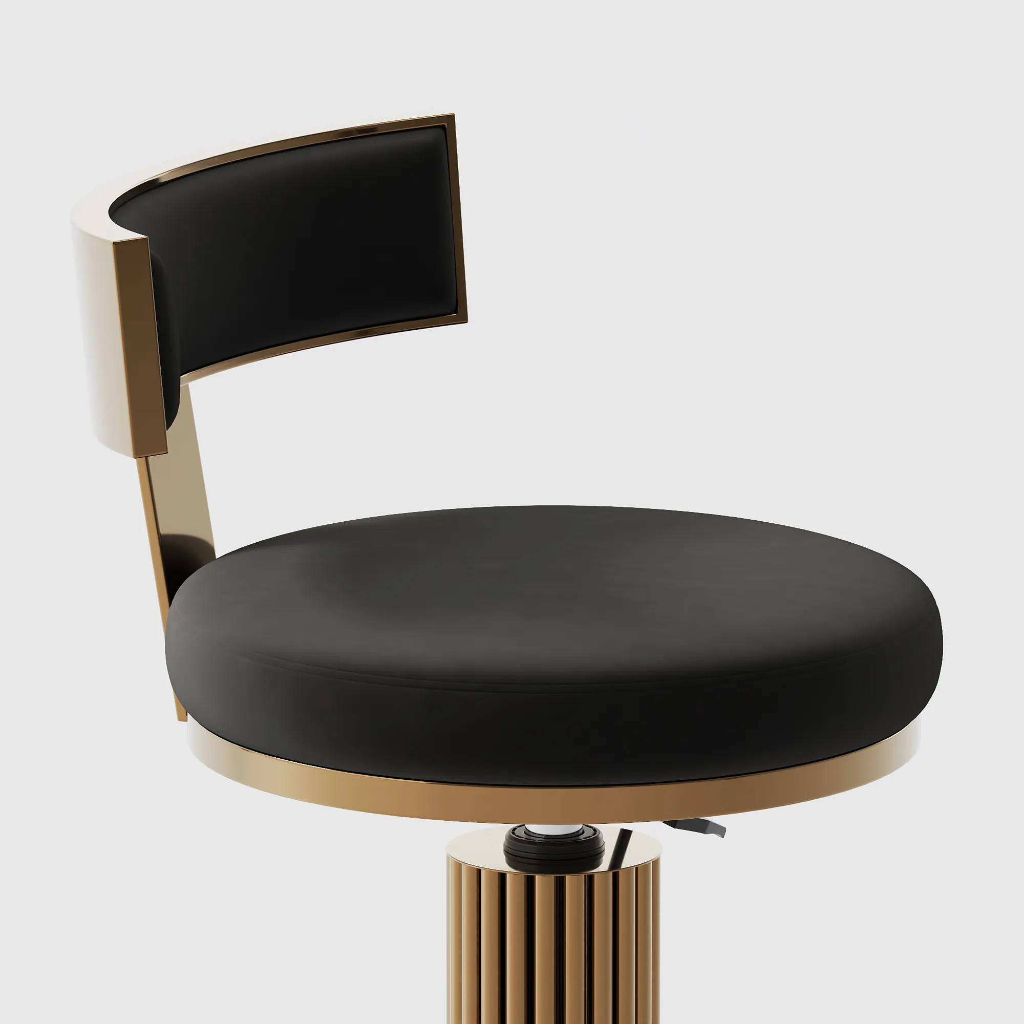 Modern Luxury Adjustable Height Bar Stools