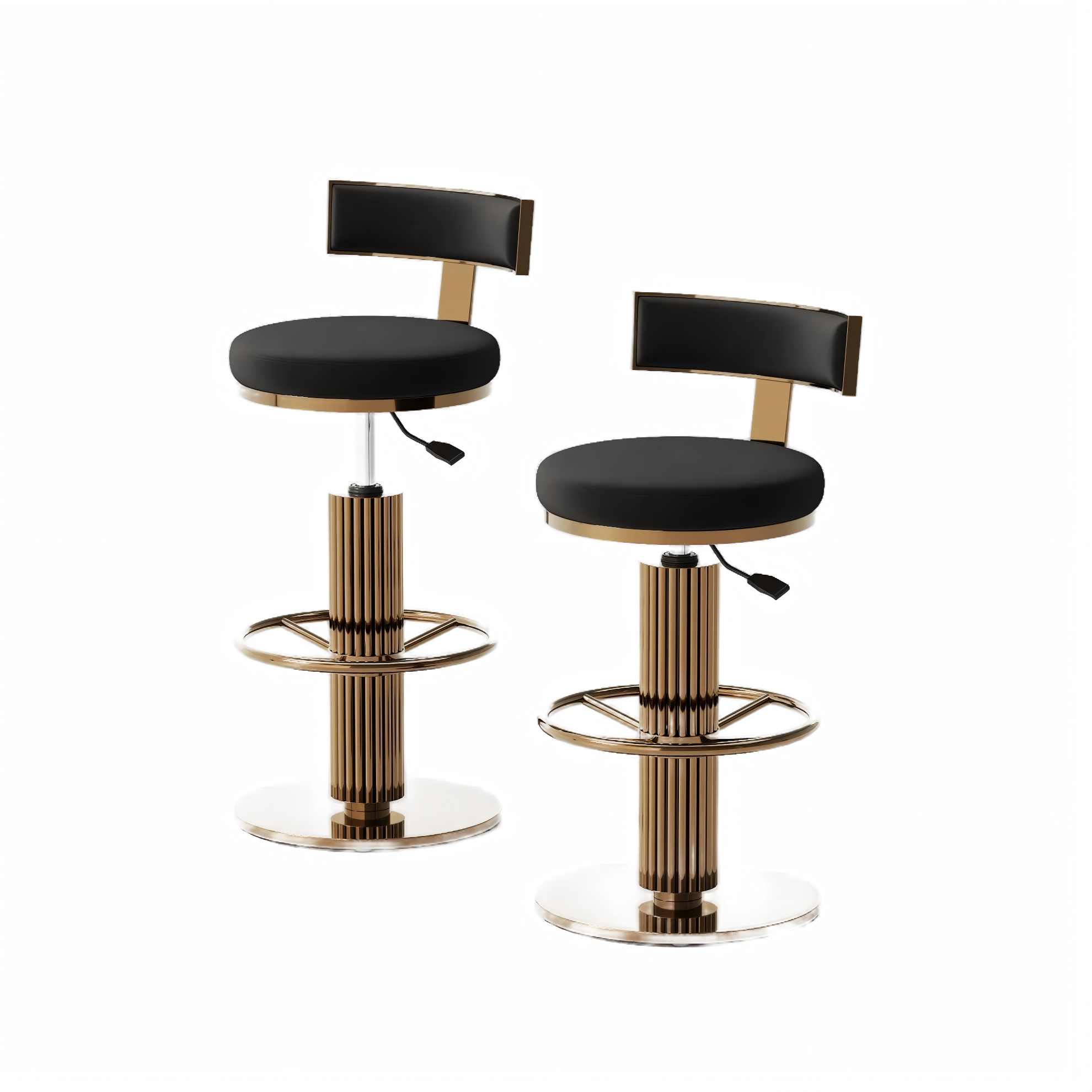 Modern Luxury Adjustable Height Bar Stools
