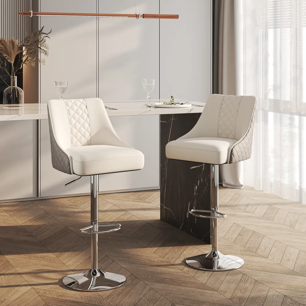 Modern Adjustable Swivel Barstools