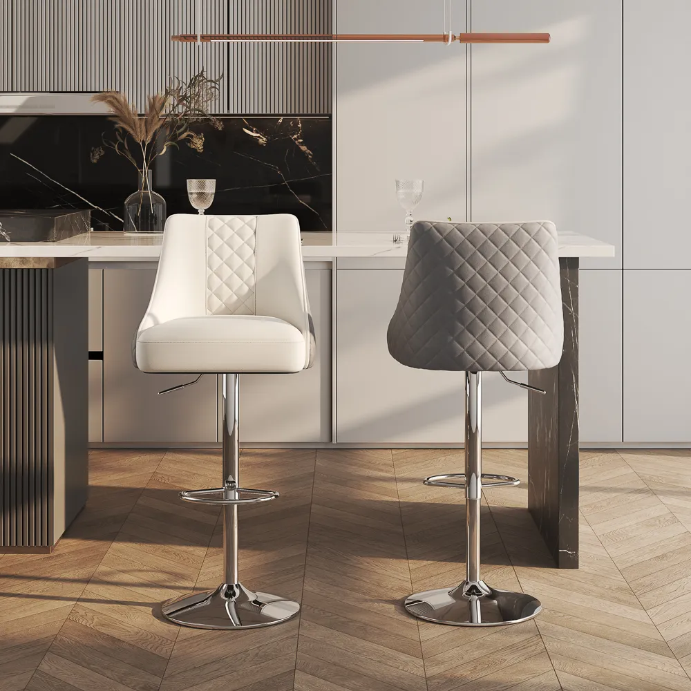 Modern Adjustable Swivel Barstools