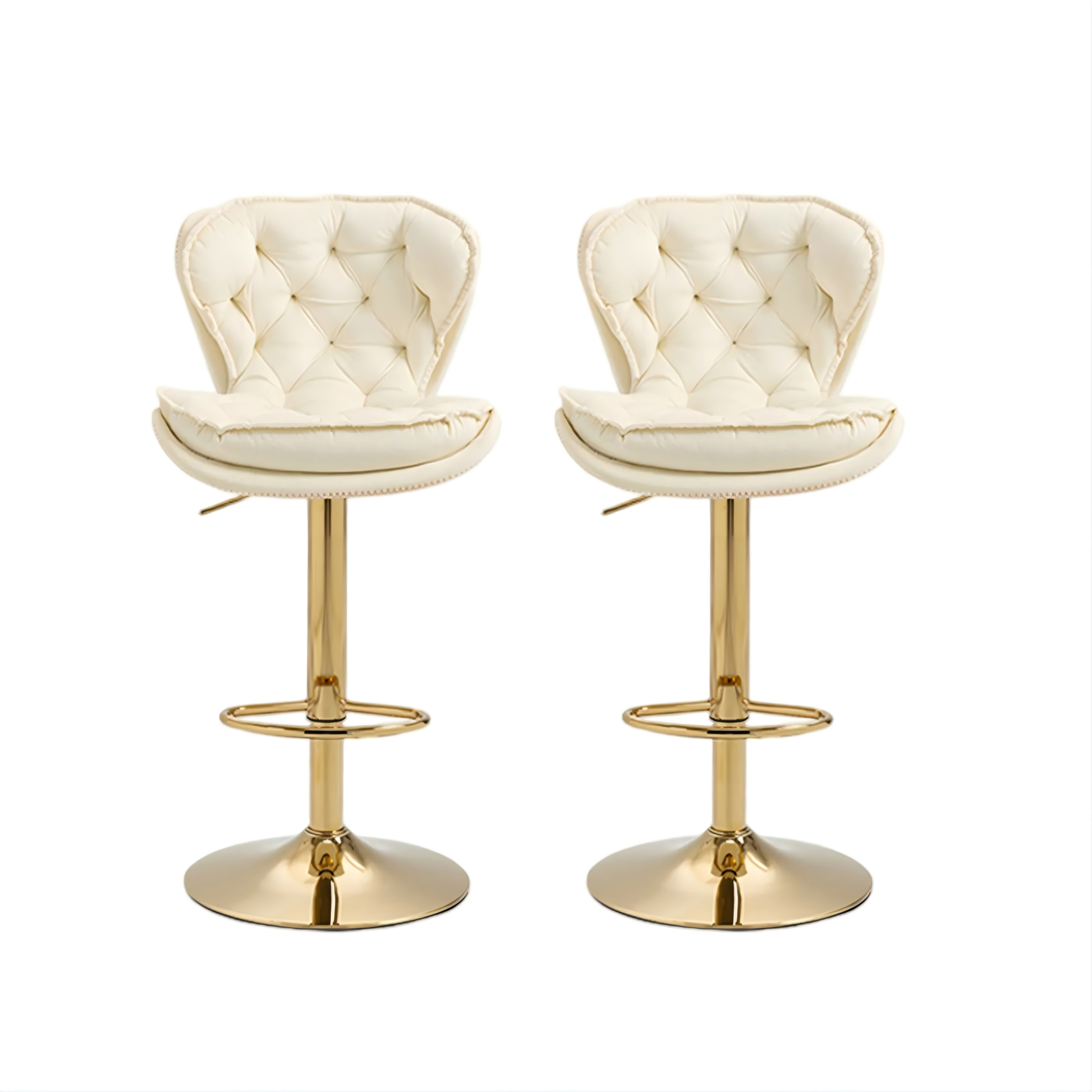 Modern Velvet Adjustable Bar Stools