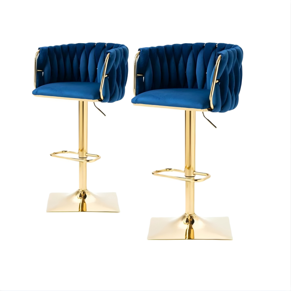 Modern Luxury Adjustable Height Swivel Bar Stools