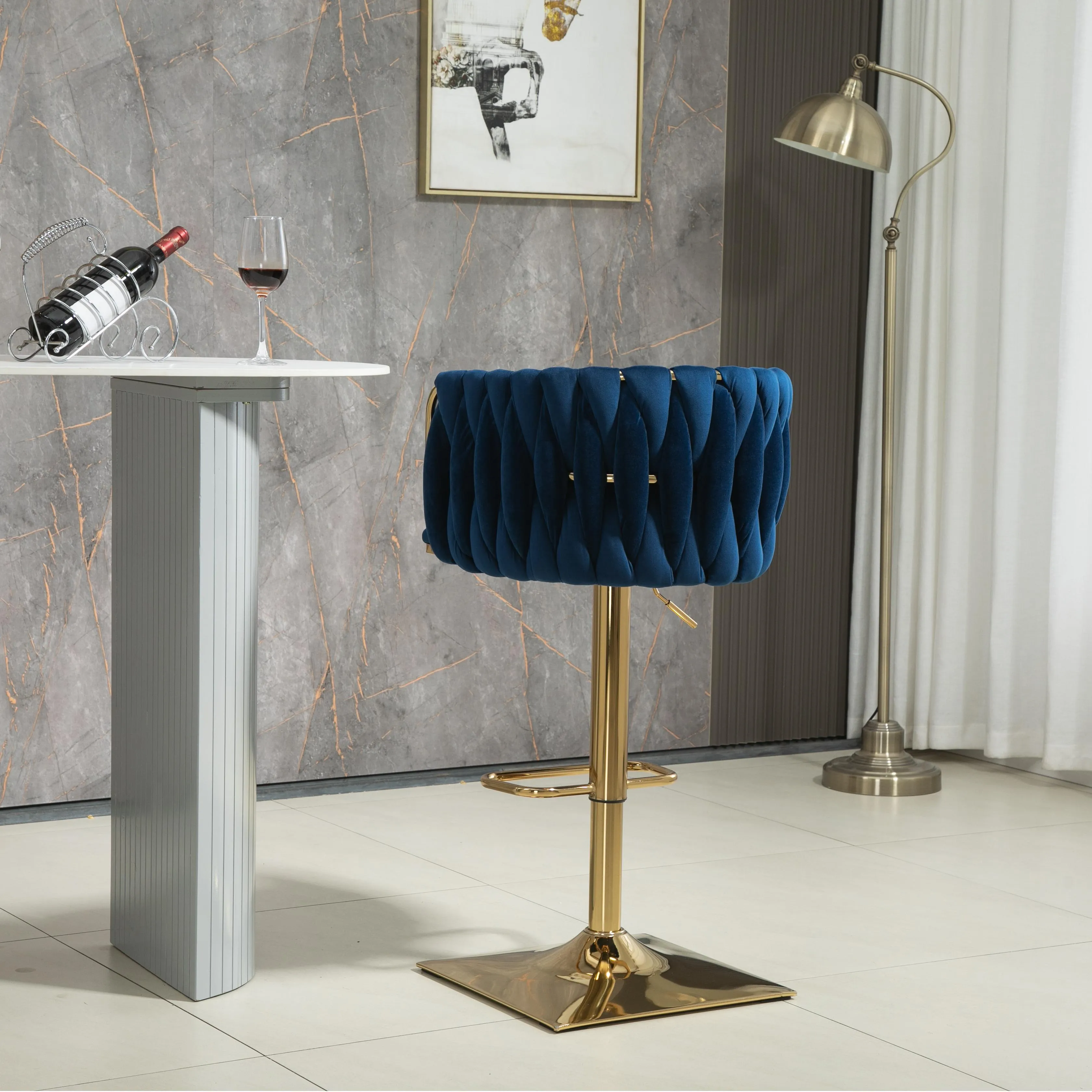 Modern Luxury Adjustable Height Swivel Bar Stools Modern Luxury Adjustable Height Swivel Bar Stools