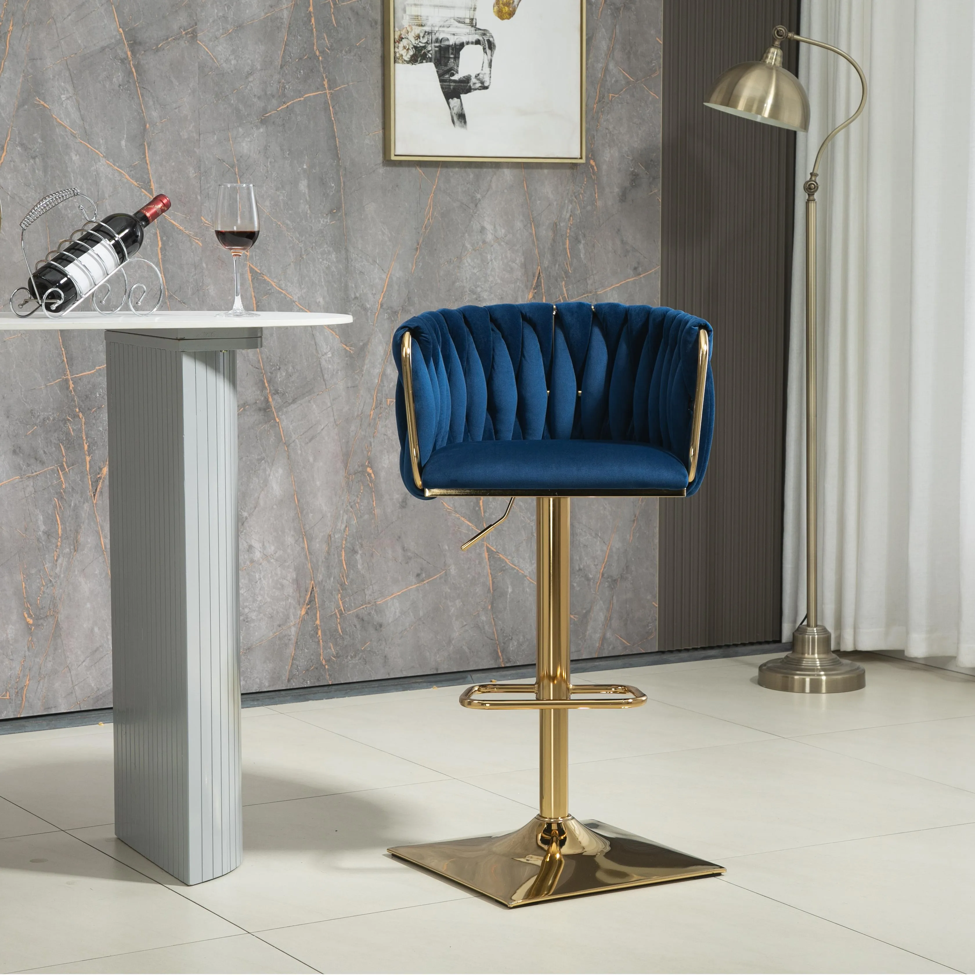 Modern Luxury Adjustable Height Swivel Bar Stools Modern Luxury Adjustable Height Swivel Bar Stools