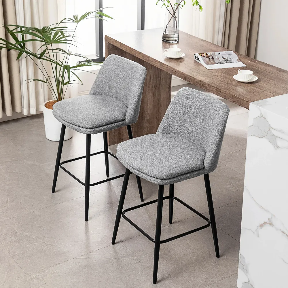 Modern Minimalism Counter Height Swivel Faux Leather Bar Stools Modern Minimalism Counter Height Swivel Faux Leather Bar Stools