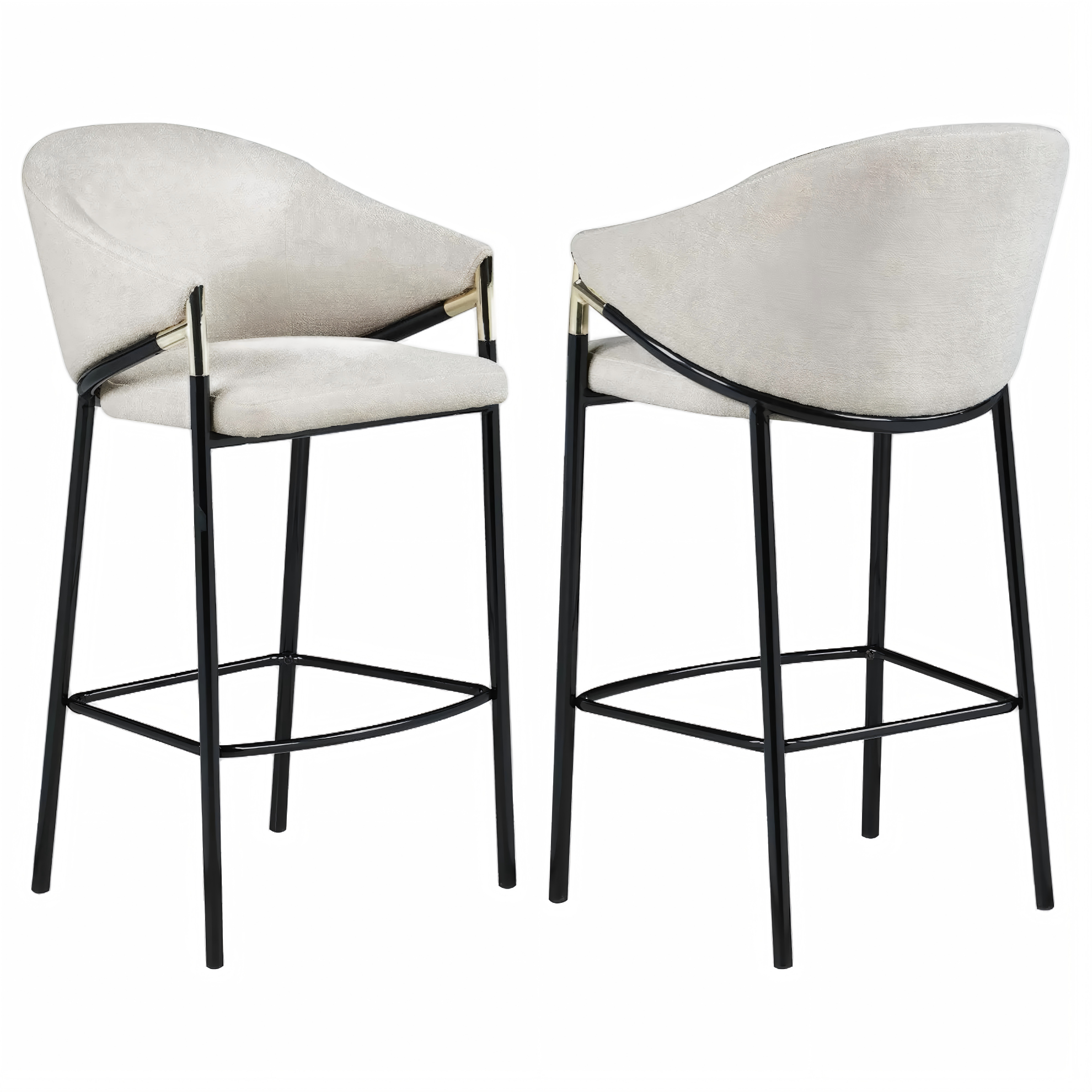 Modern Upholstered Bar Height Bar Stools