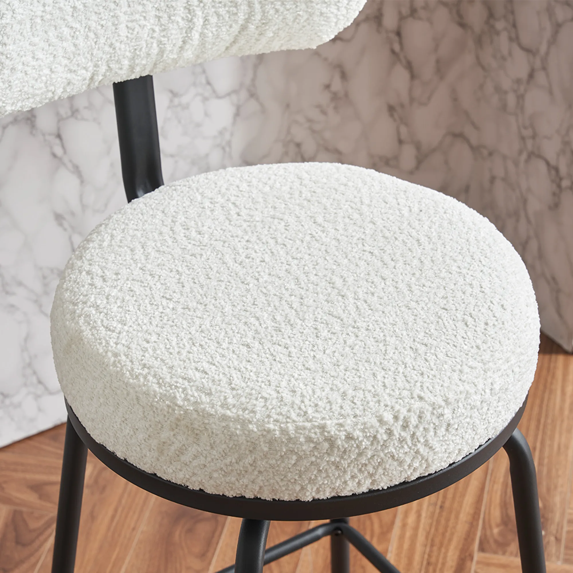 Modern Swivel Upholstered Fabric Counter Stools Modern Swivel Upholstered Fabric Counter Stools